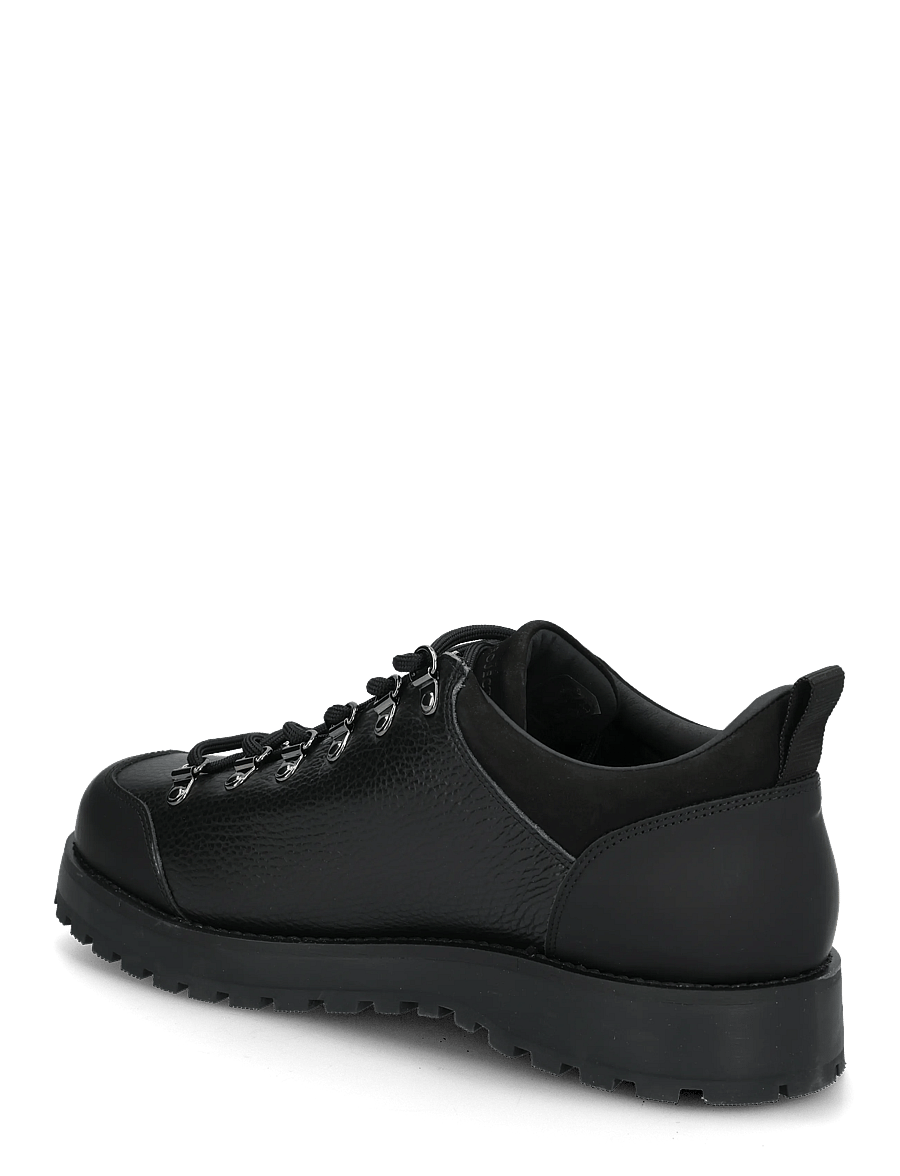 Garment Project - Dune Low - Black Tumbled Leather - snørestøvler - black - 1