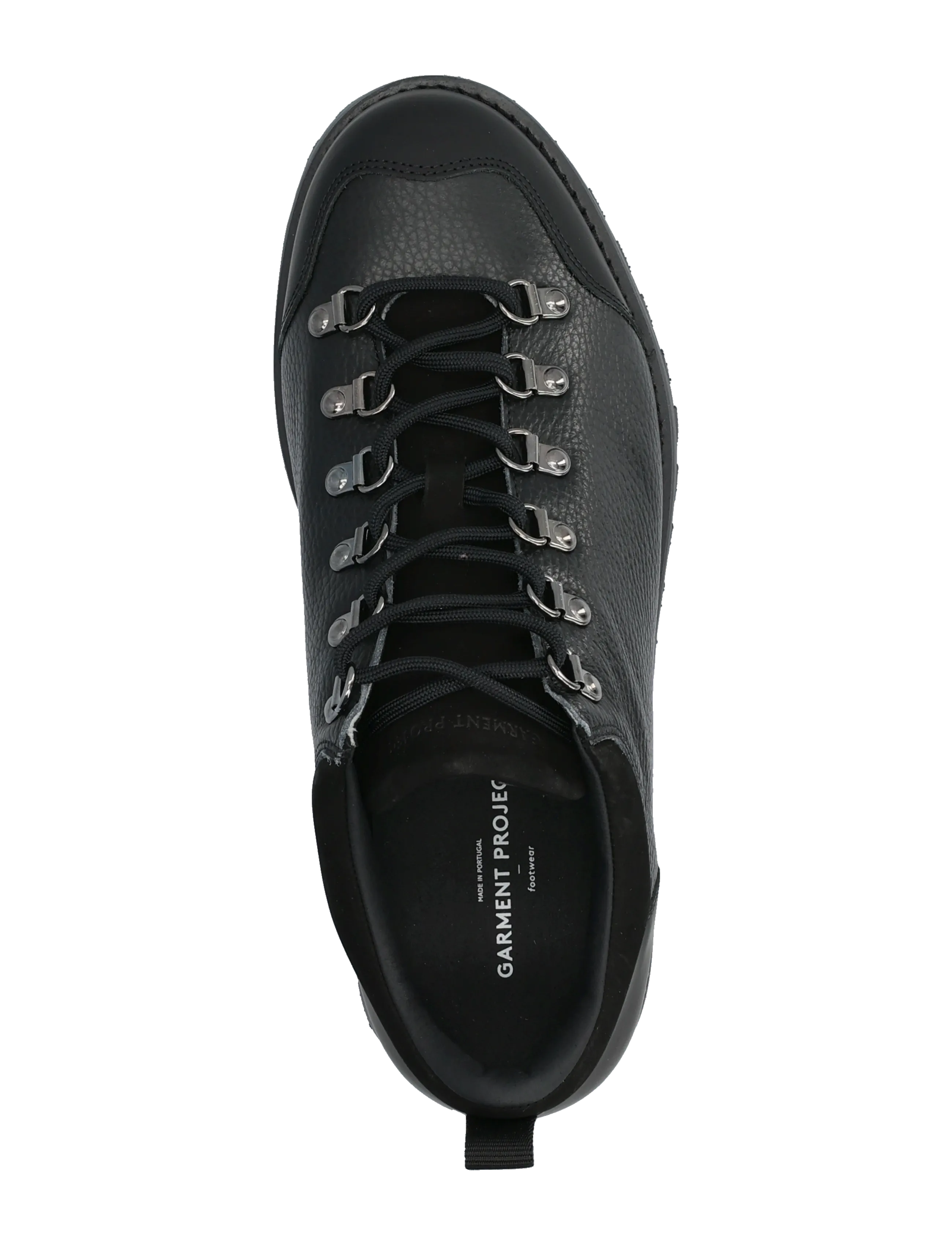 Garment Project - Dune Low - Black Tumbled Leather - snørestøvler - black - 3