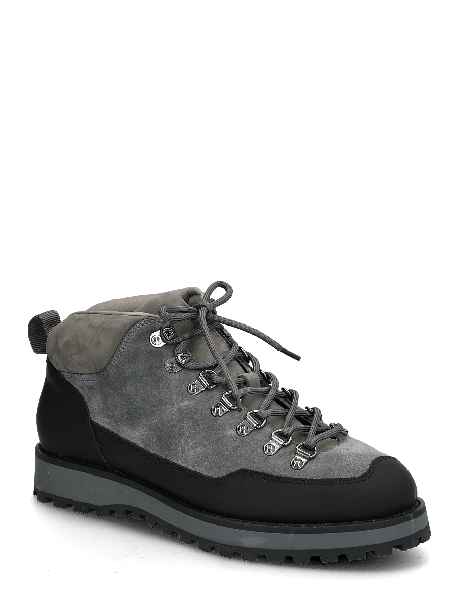Garment Project - Dune Mid - Dark Grey Suede - laced boots - dark grey - 0