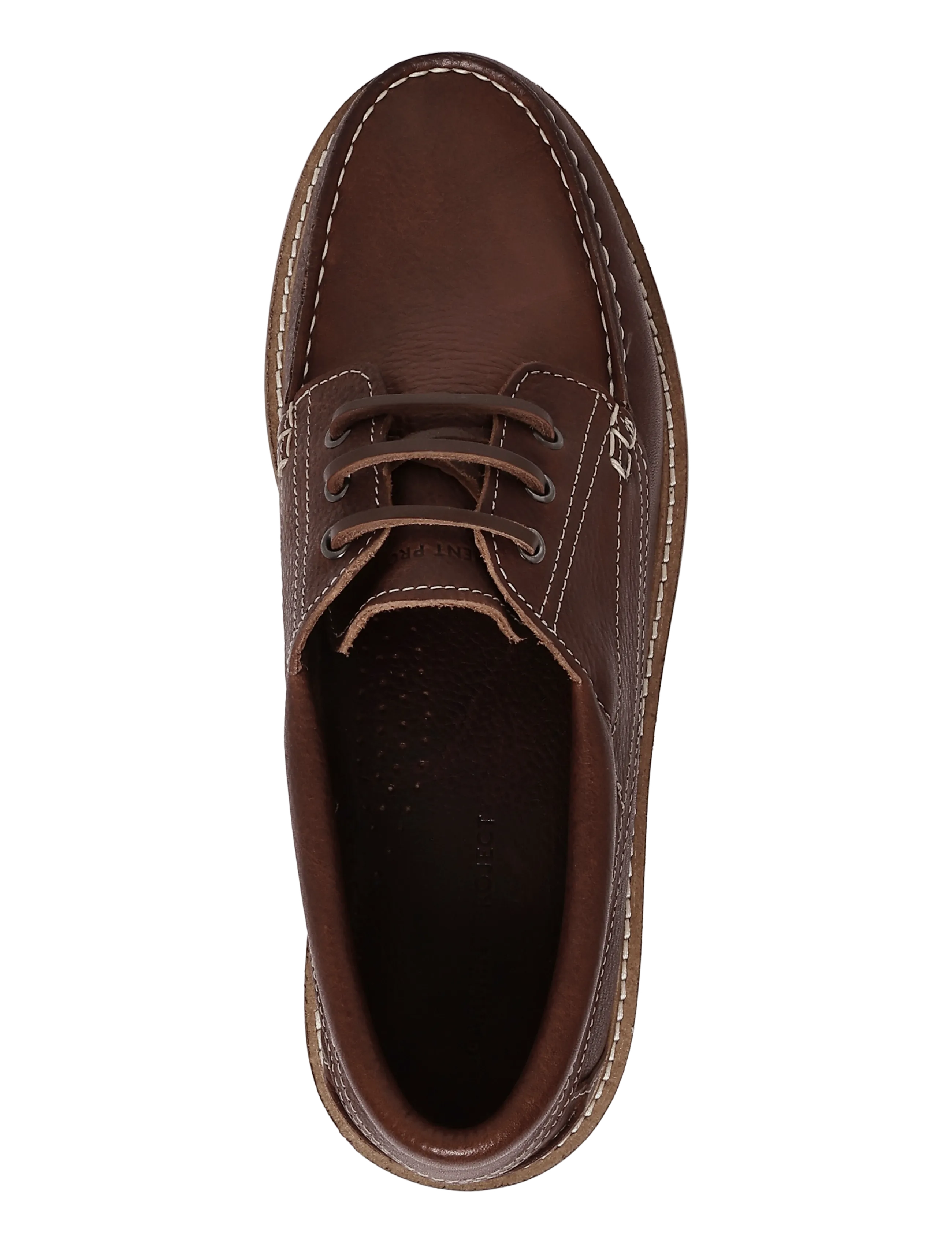 Garment Project - Egon - Brown Tumbled Leather - moc toes - brown - 3