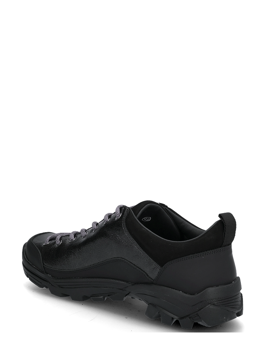 Garment Project - Neve - Black Vintage Patent Leather - low-top sneaker - black - 1