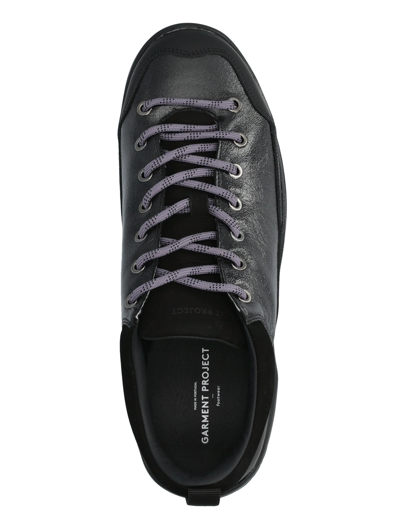 Garment Project - Neve - Black Vintage Patent Leather - low-top sneaker - black - 3