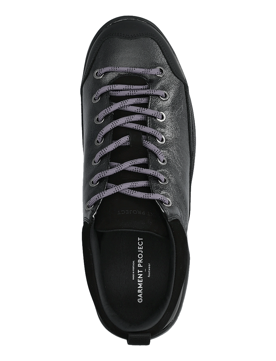 Garment Project - Neve - Black Vintage Patent Leather - low-top sneaker - black - 3