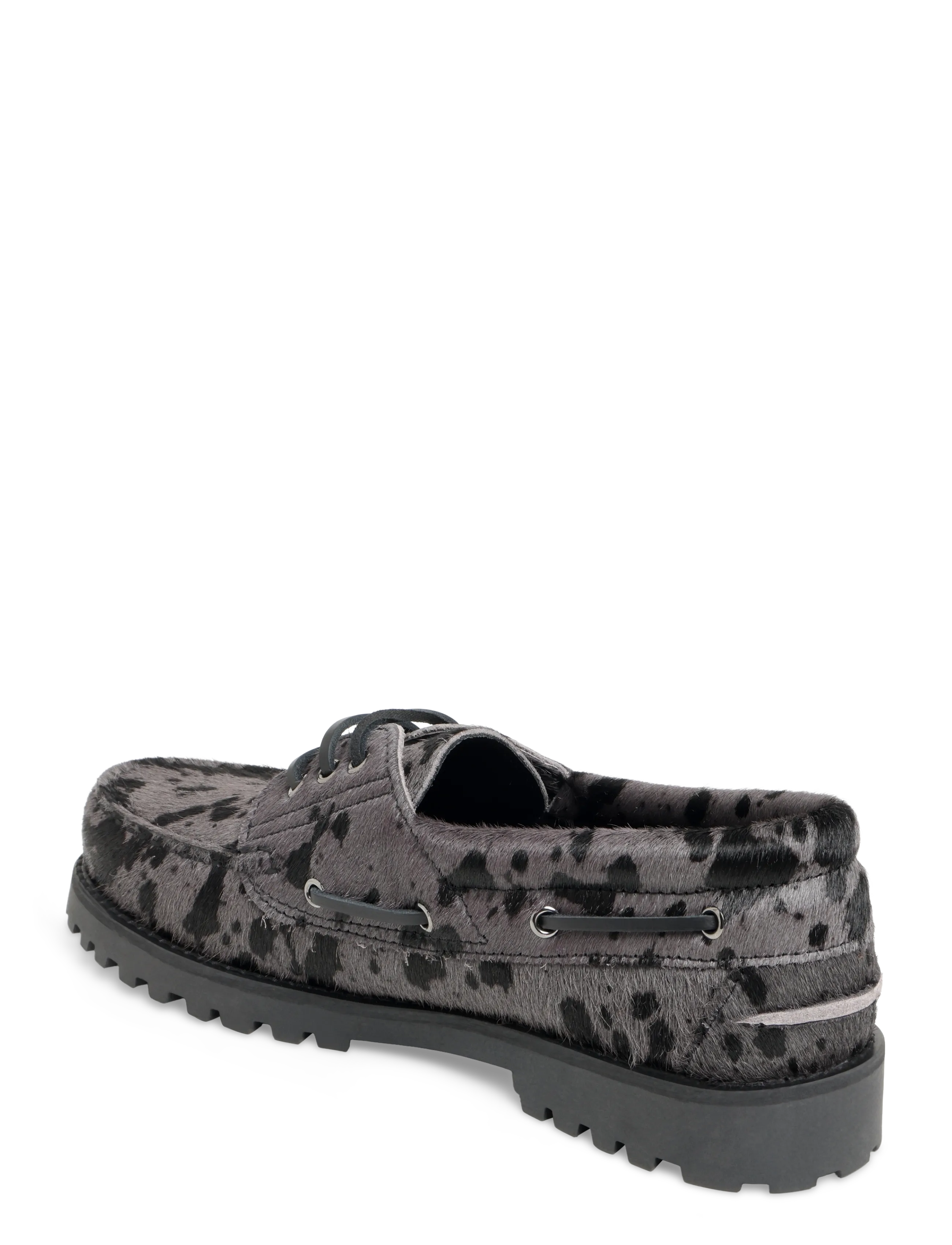 Garment Project - Ollie Boat Shoe - Grey Pony Hair - shop by occasion - grey - 1