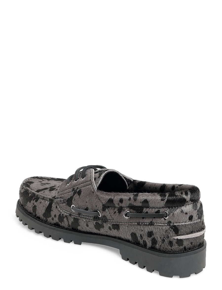 Garment Project - Ollie Boat Shoe - Grey Pony Hair - shop by occasion - grey - 1