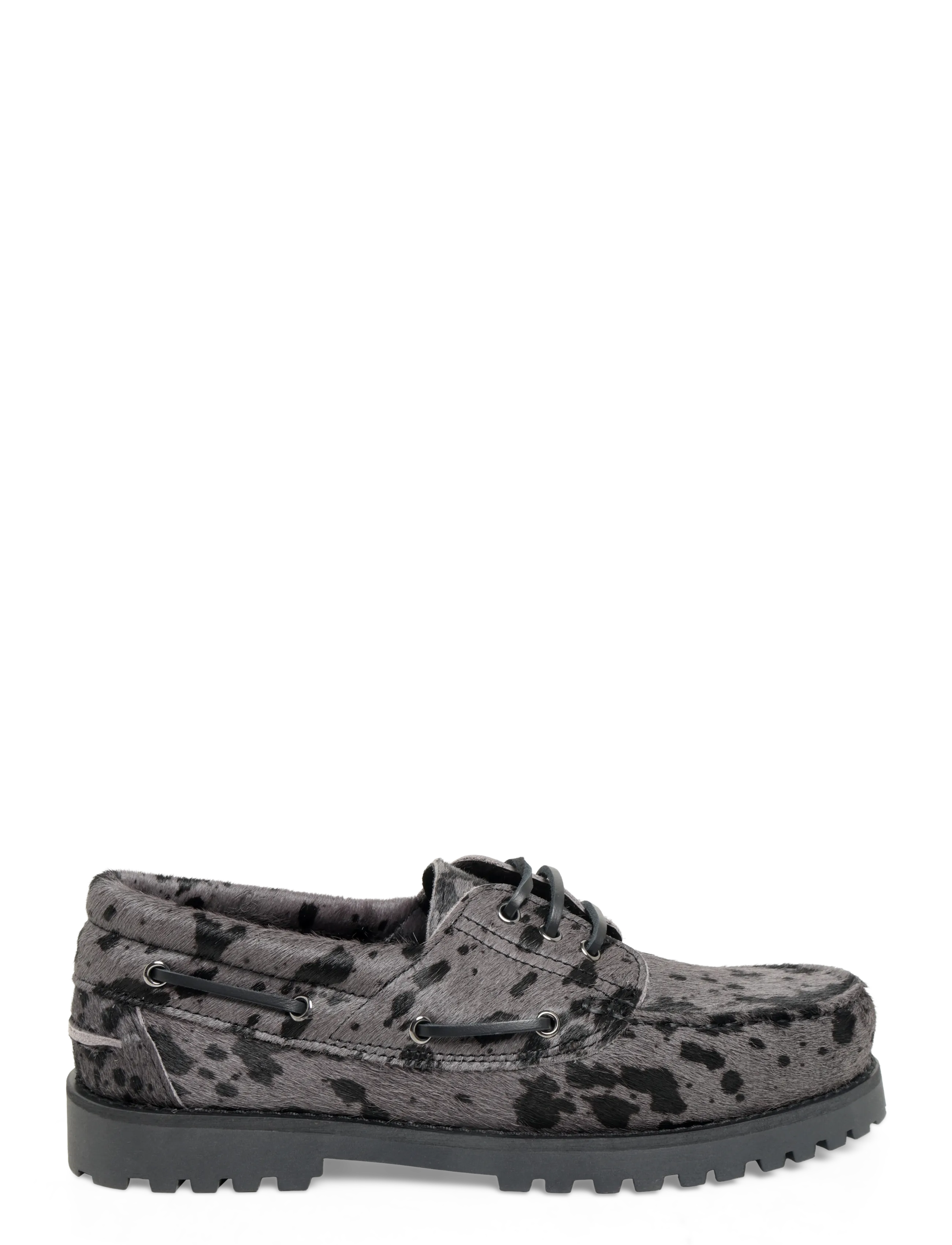 Garment Project - Ollie Boat Shoe - Grey Pony Hair - shop by occasion - grey - 3
