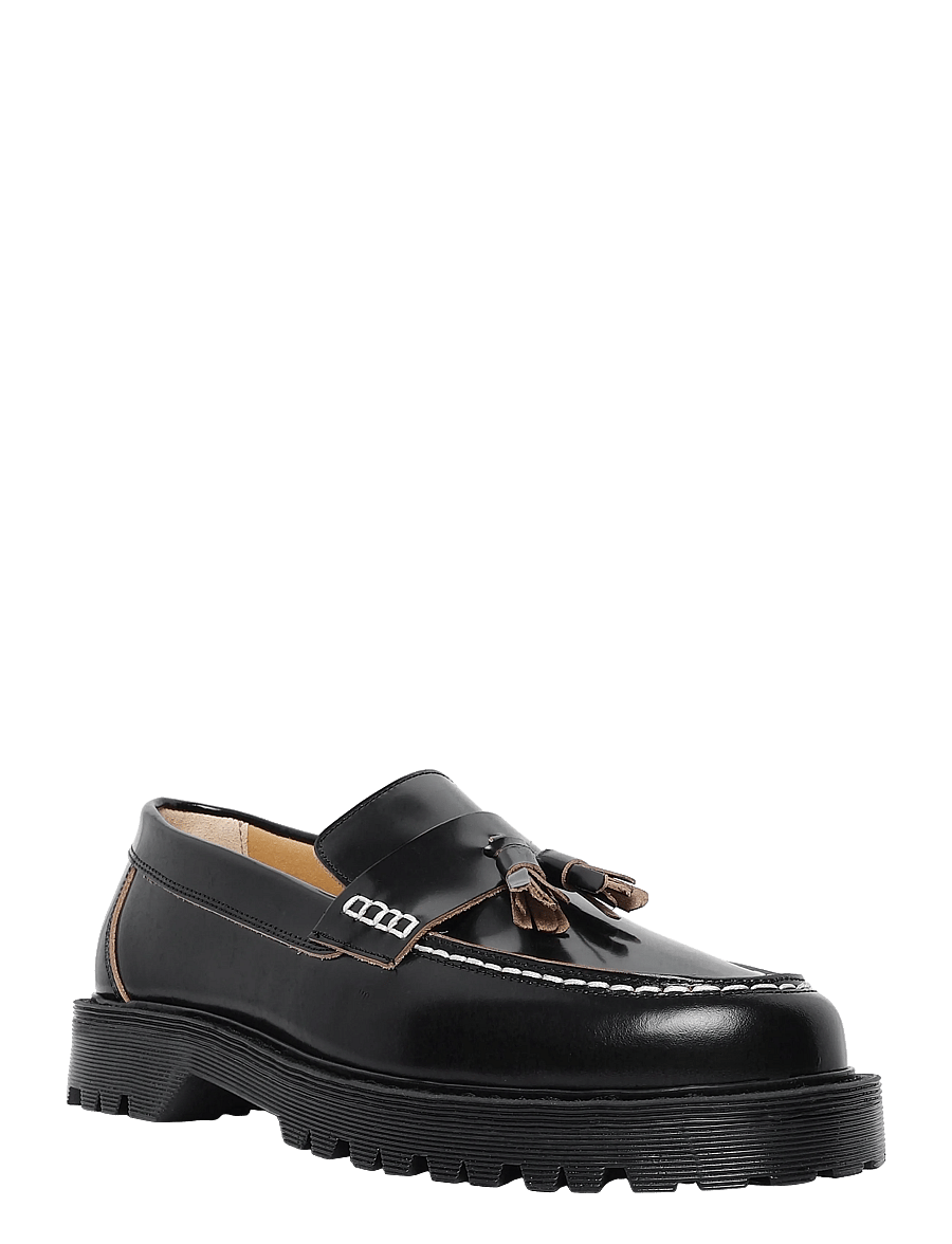 Garment Project - Pete Loafer - Black Polido Raw Edge - nach anlass kaufen - black - 0