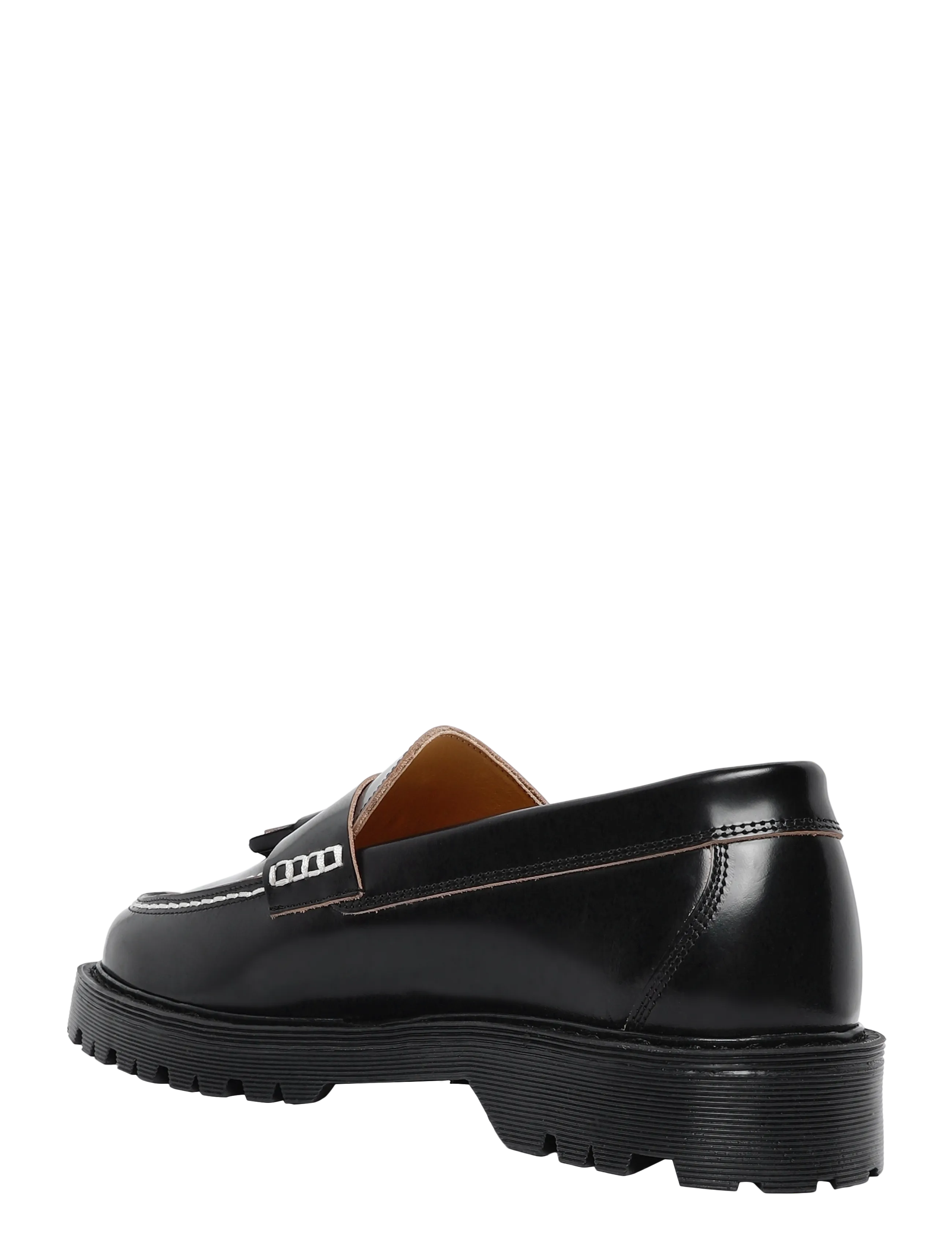 Garment Project - Pete Loafer - Black Polido Raw Edge - black - 1