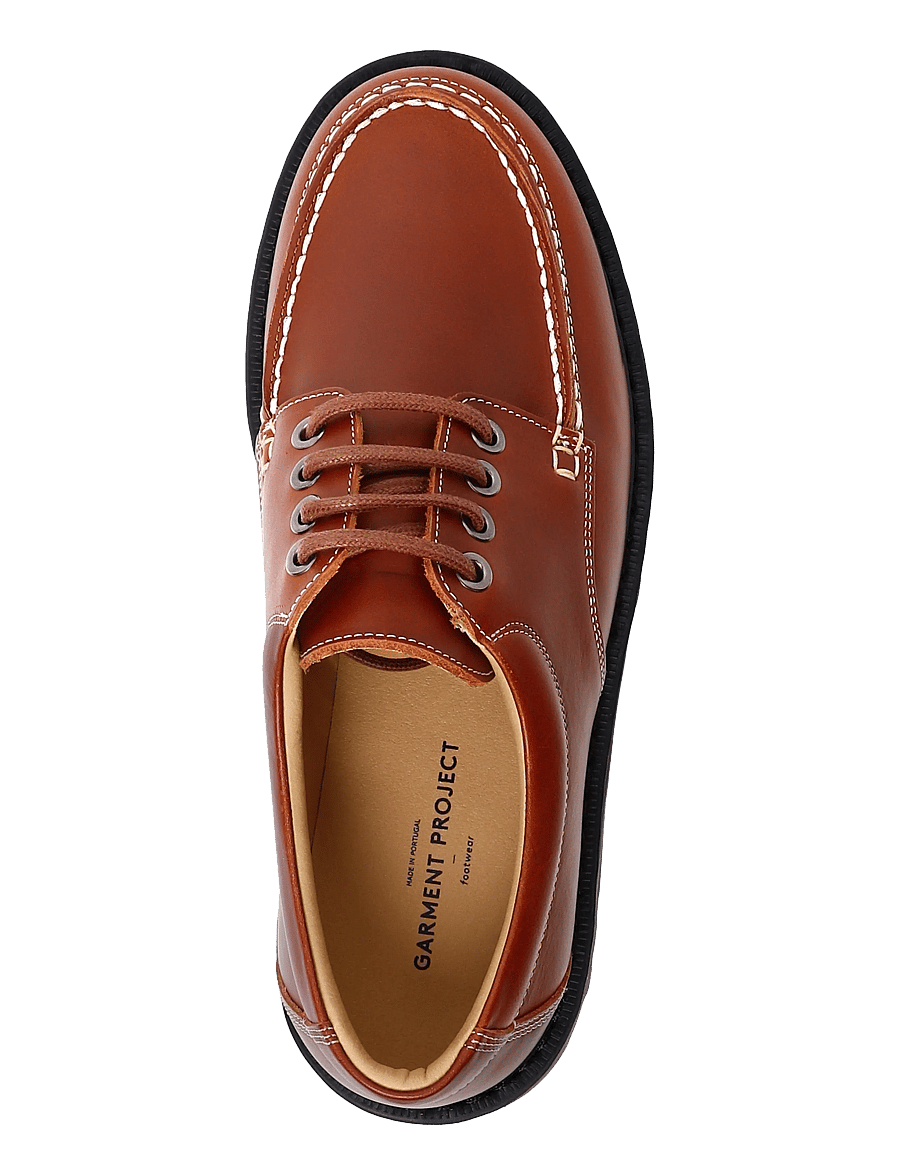 Garment Project - Pete Moc Toe - Brown Leather - moc toes - brown - 3