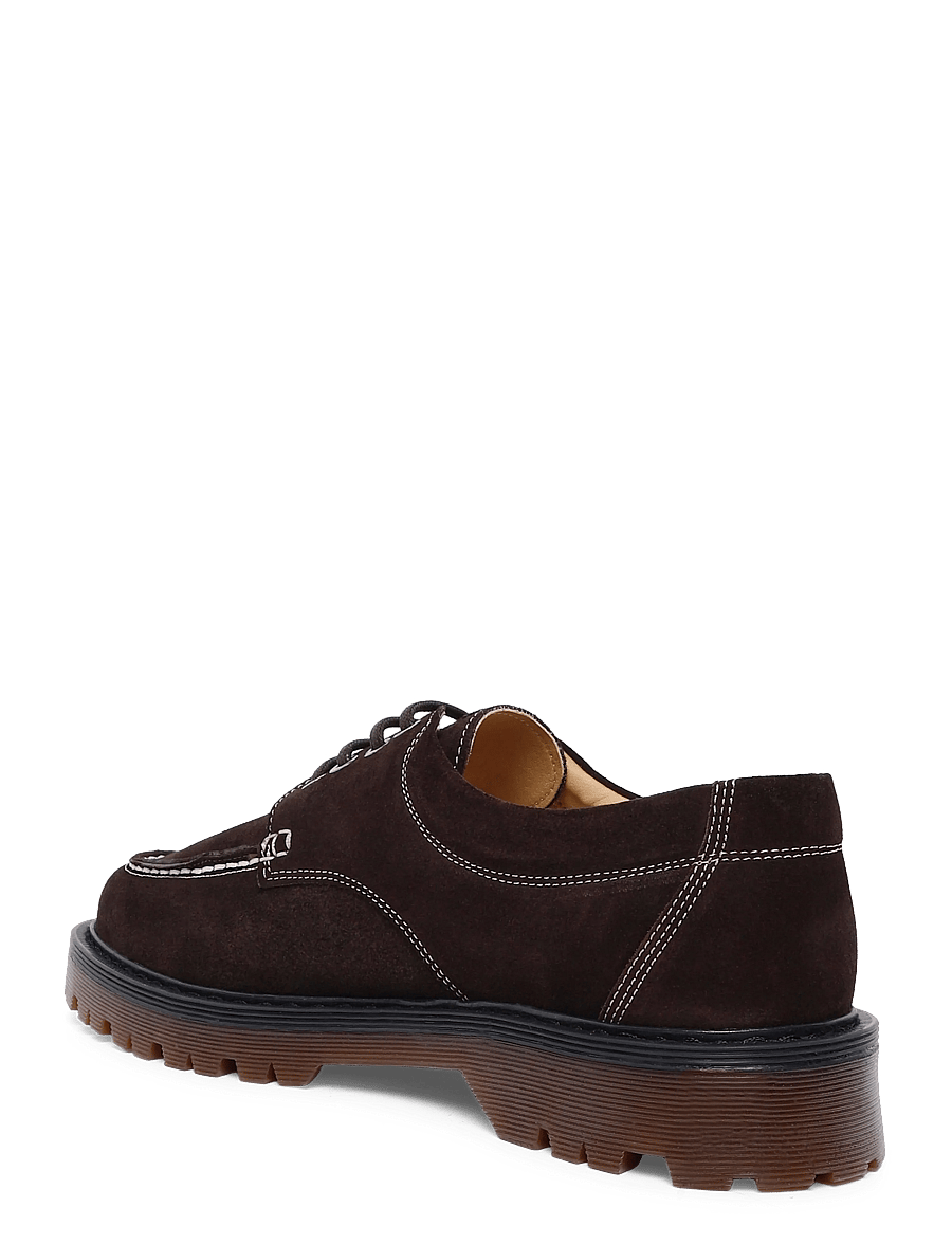 Garment Project - Pete Moc Toe - Brown Suede - moc toe skor - brown - 1