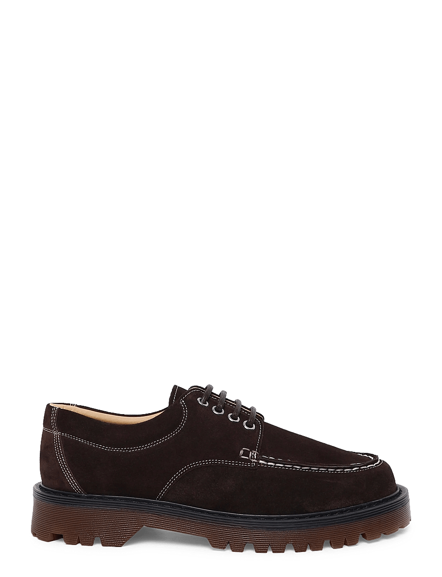Garment Project - Pete Moc Toe - Brown Suede - moc toe skor - brown - 2