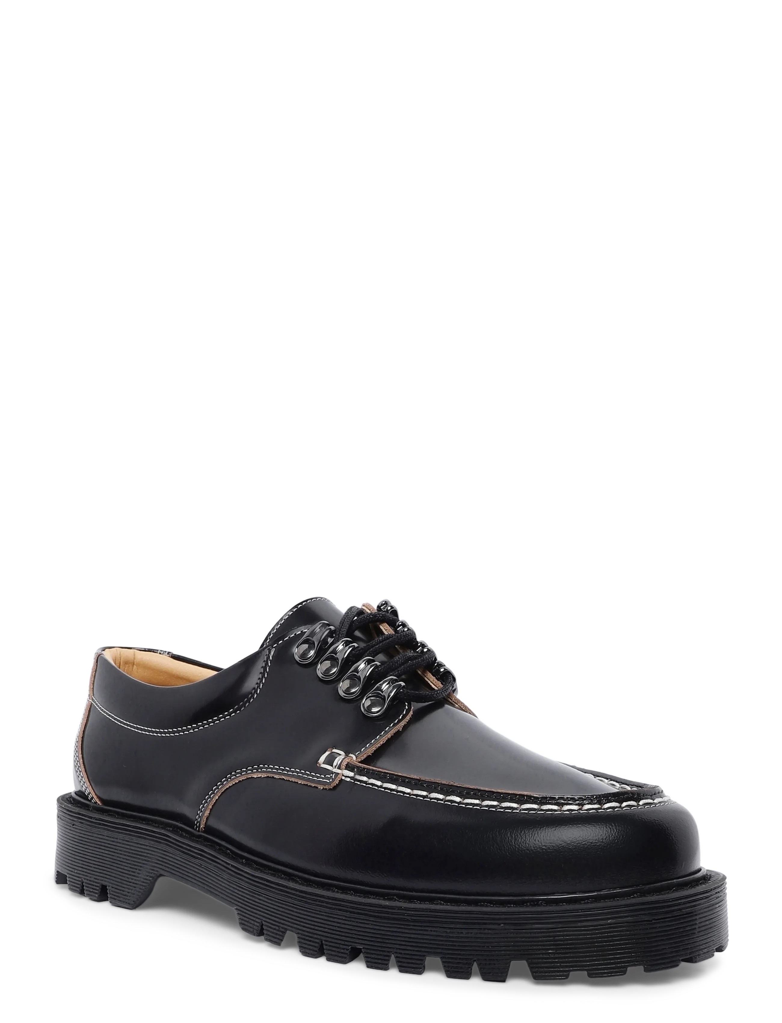 Garment Project Pete Moc Toe Lux - Black Polido Raw - Shop by occasion - BLACK / black