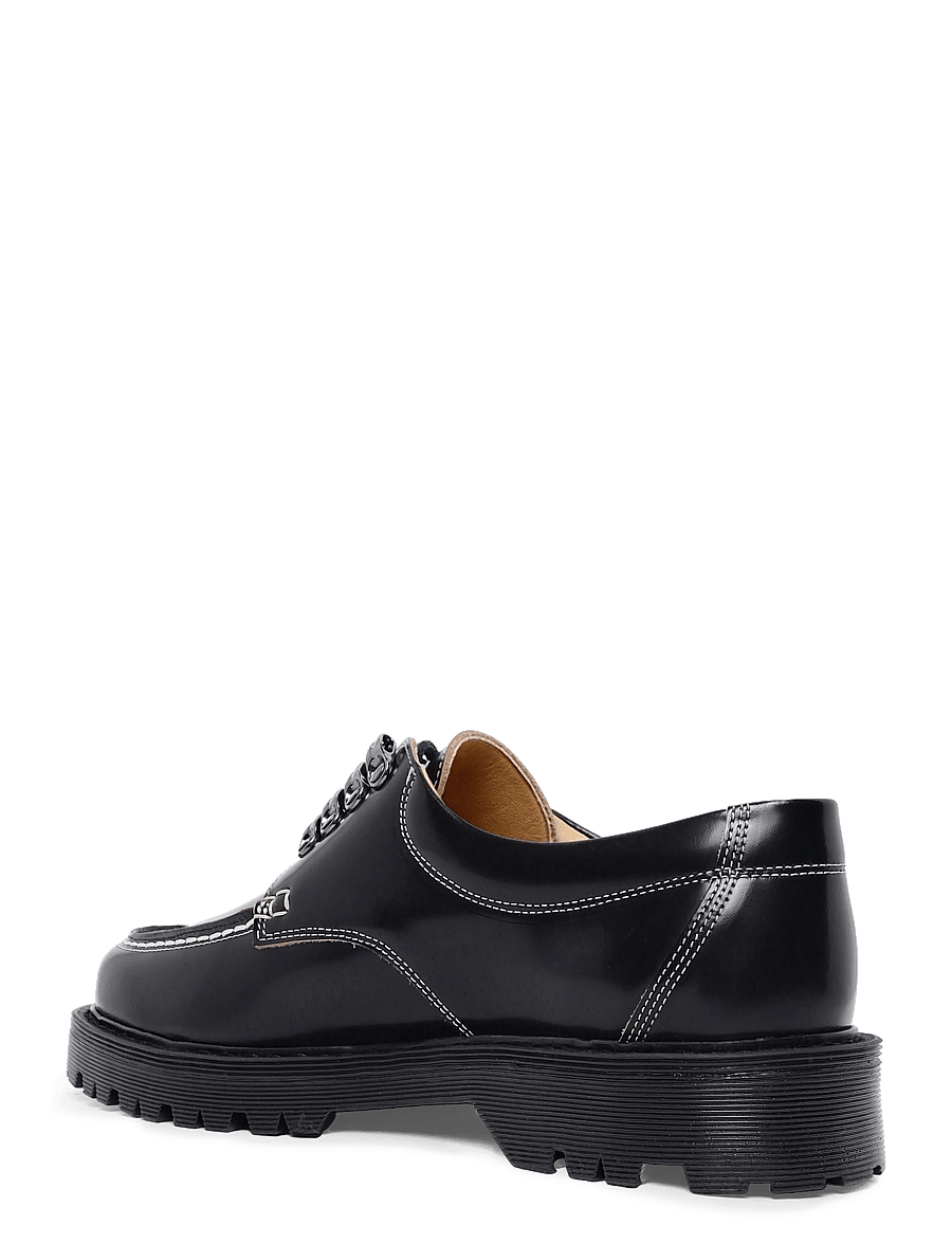 Garment Project - Pete Moc Toe Lux - Black Polido Raw - moc-toe kingad - black - 1