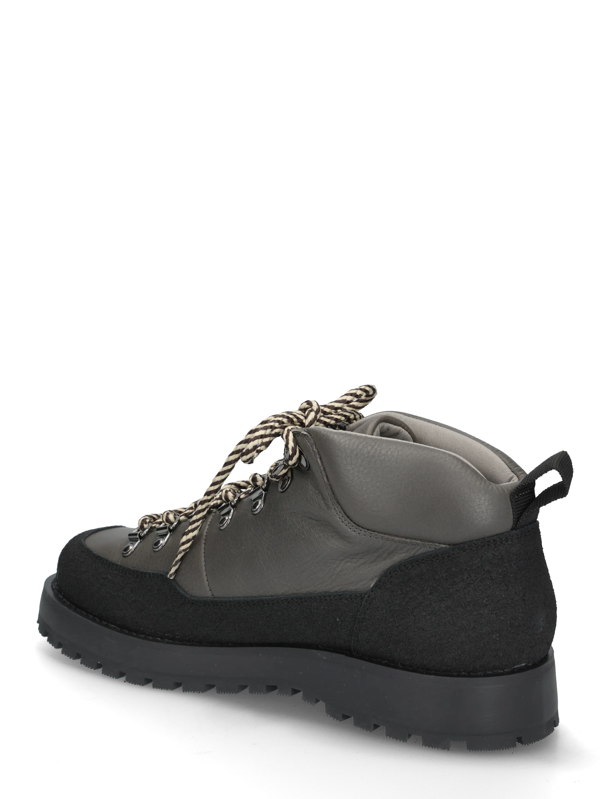 Garment Project - Dune Mid - Dark Grey Tumbled Leathe - laced boots - dark grey - 1