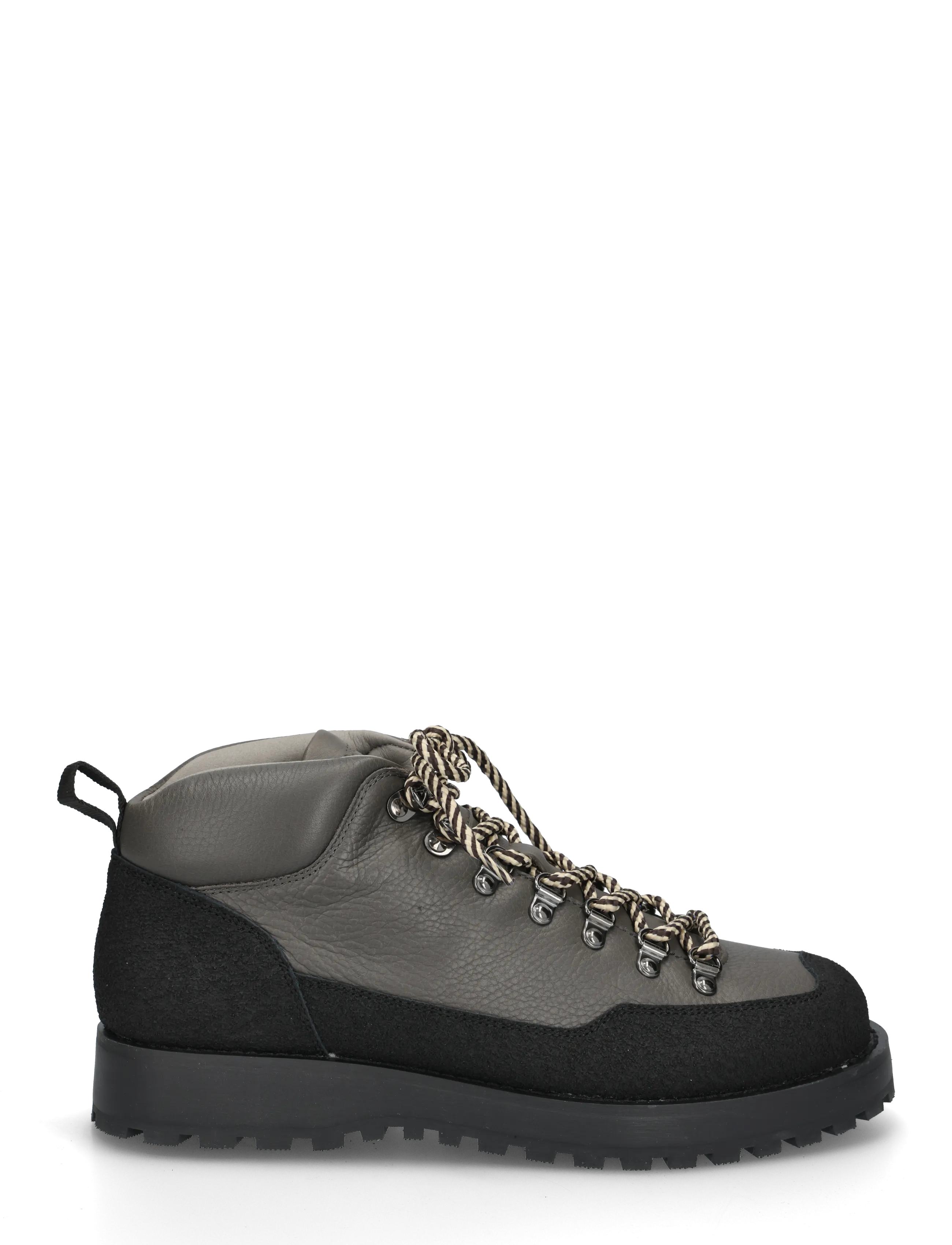 Garment Project - Dune Mid - Dark Grey Tumbled Leathe - laced boots - dark grey - 2