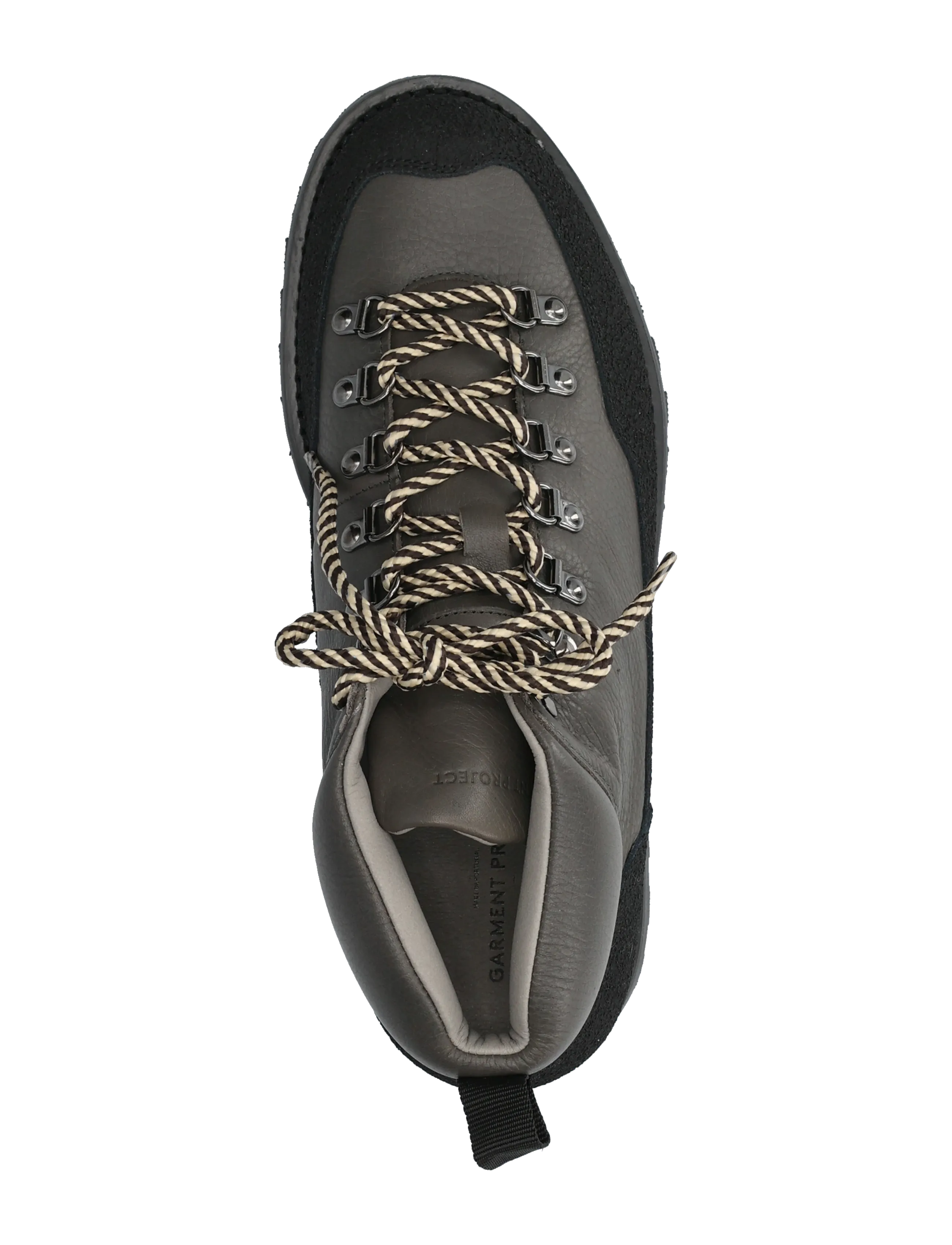 Garment Project - Dune Mid - Dark Grey Tumbled Leathe - laced boots - dark grey - 3
