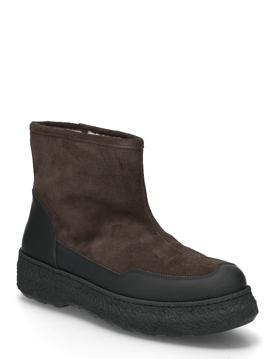 Garment Project - Nico - Brown Suede / Shearling - winterstiefel - brown - 0