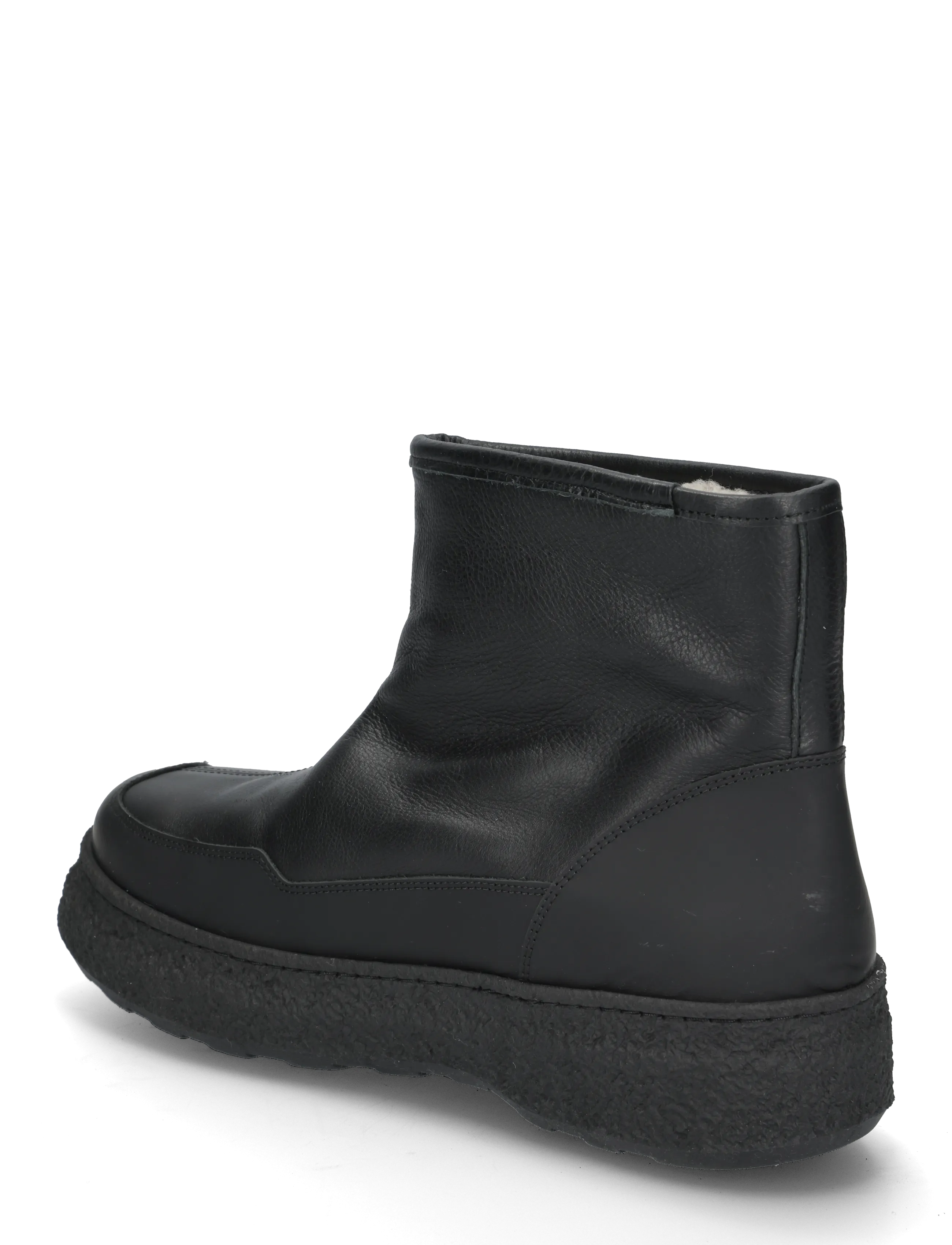 Garment Project - Nico - Black Leather / Shearling - winterstiefel - black - 1