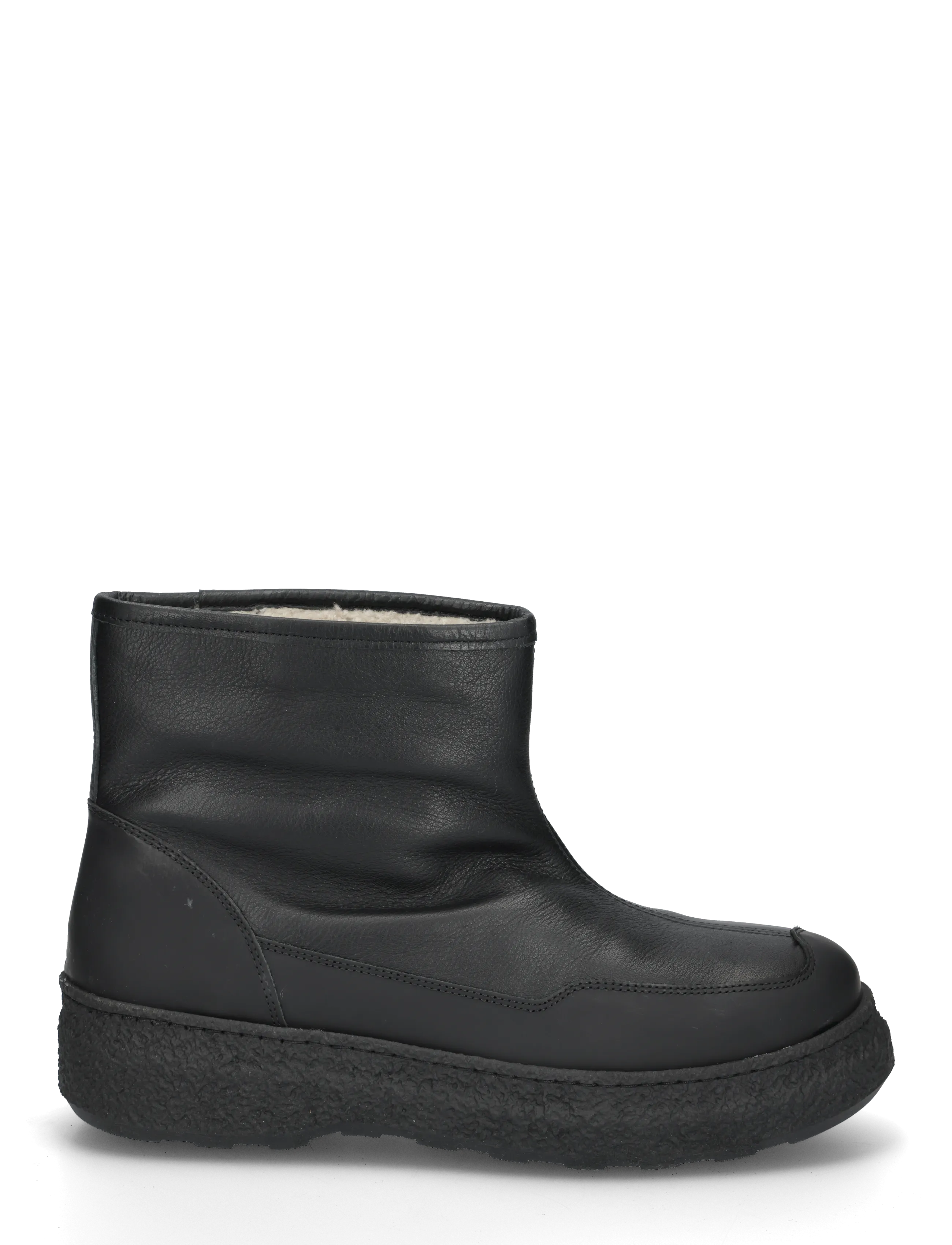 Garment Project - Nico - Black Leather / Shearling - winterstiefel - black - 2