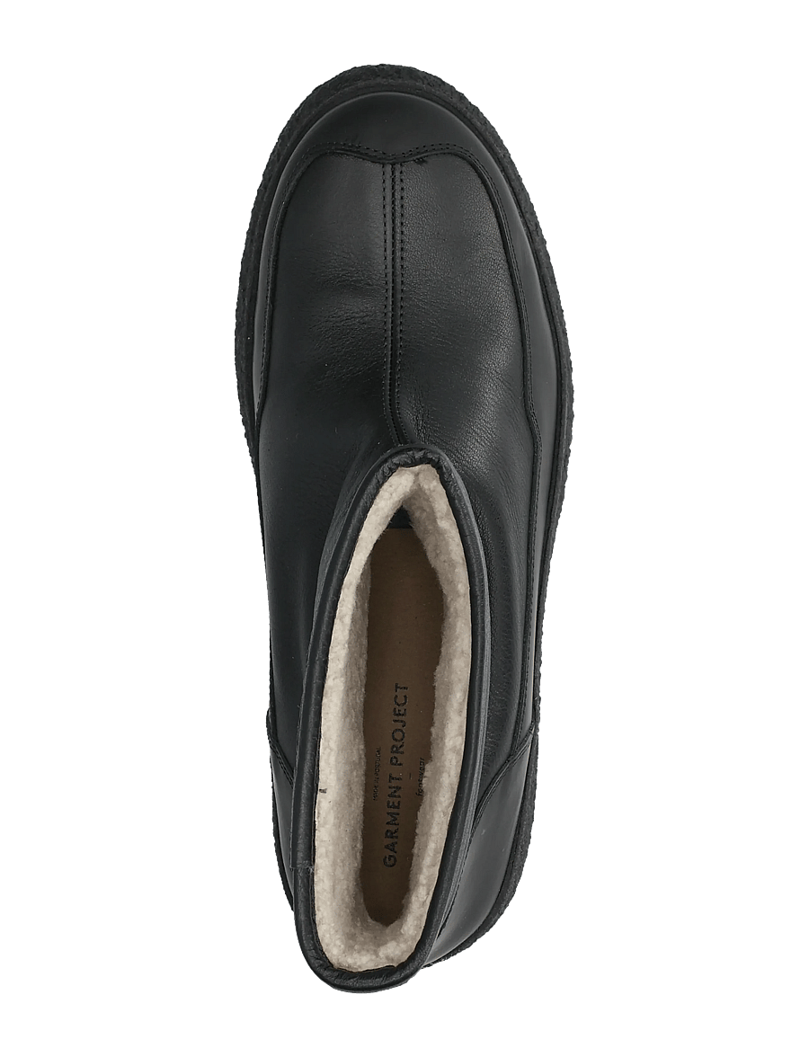 Garment Project - Nico - Black Leather / Shearling - winterstiefel - black - 3