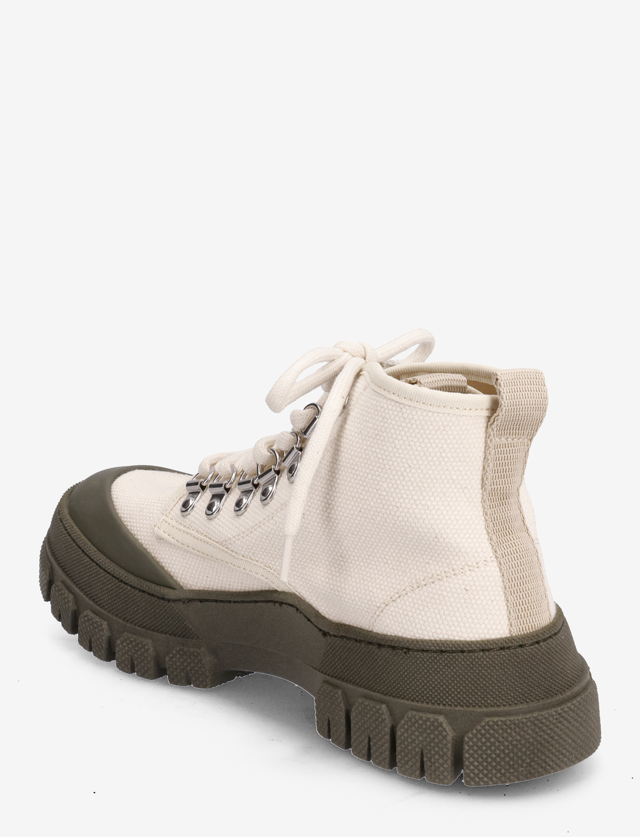 Garment Project - Twig High - Off White / Army - snørestøvler - off white - 2