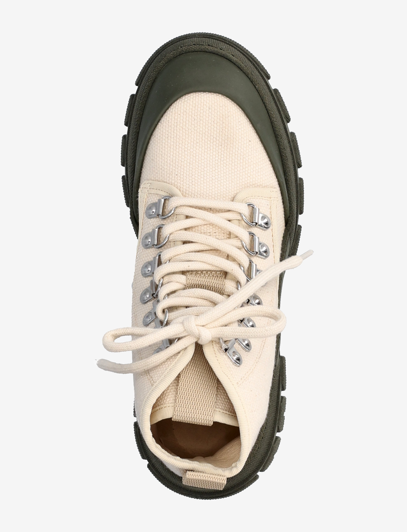 Garment Project - Twig High - Off White / Army - snørestøvler - off white - 3