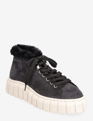 Garment Project - Balo Sneaker Boot - Black Suede - robustsed tossud - black - 0