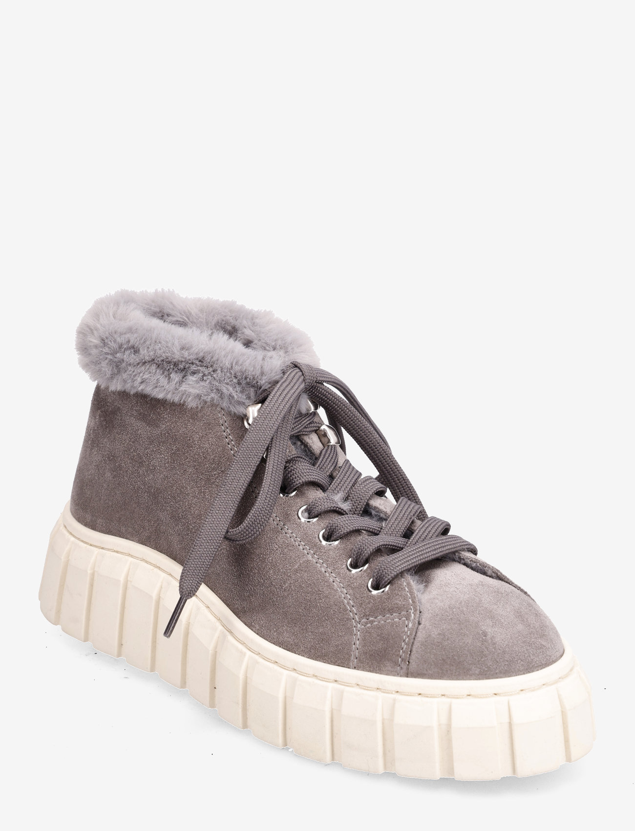 Garment Project - Balo Sneaker Boot - Grey Suede - chunky sneakers - grey - 0