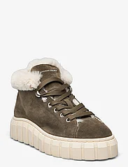 Garment Project - Balo Sneaker Boot - Army Suede - laisvalaiko batai storu padu - army - 0