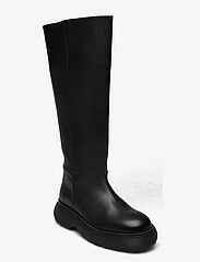 Garment Project - Cloud High Boot - Black Leather - langskaftede støvler - black - 0