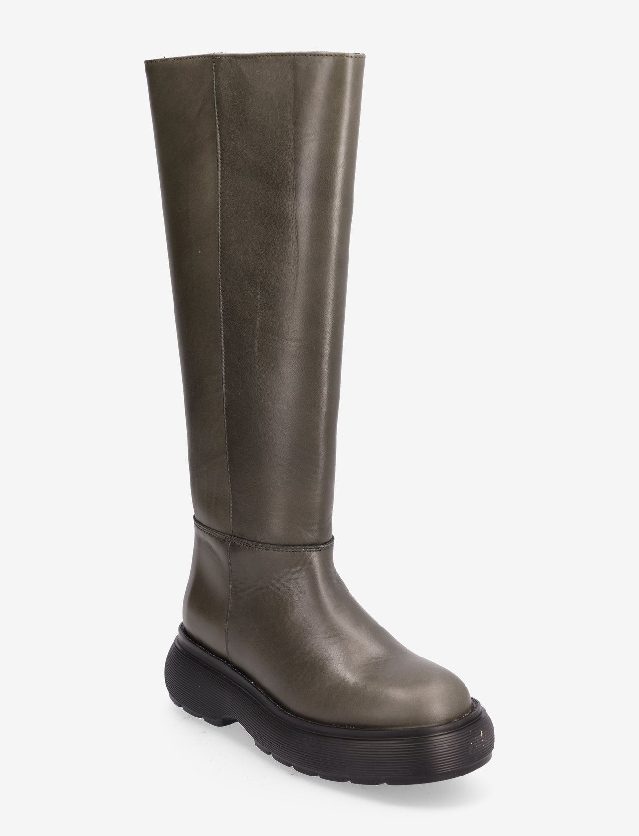 Garment Project - Cloud High Boot - Army Leather - pika säärega saapad - army - 0