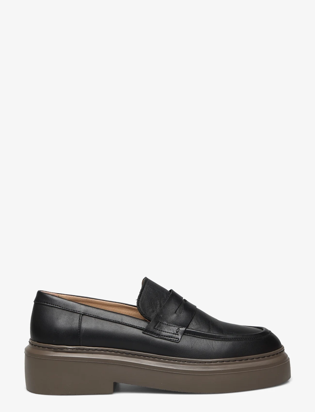 Garment Project - June Loafer - Black Leather / Brown Sole - birthday gifts - black - 1