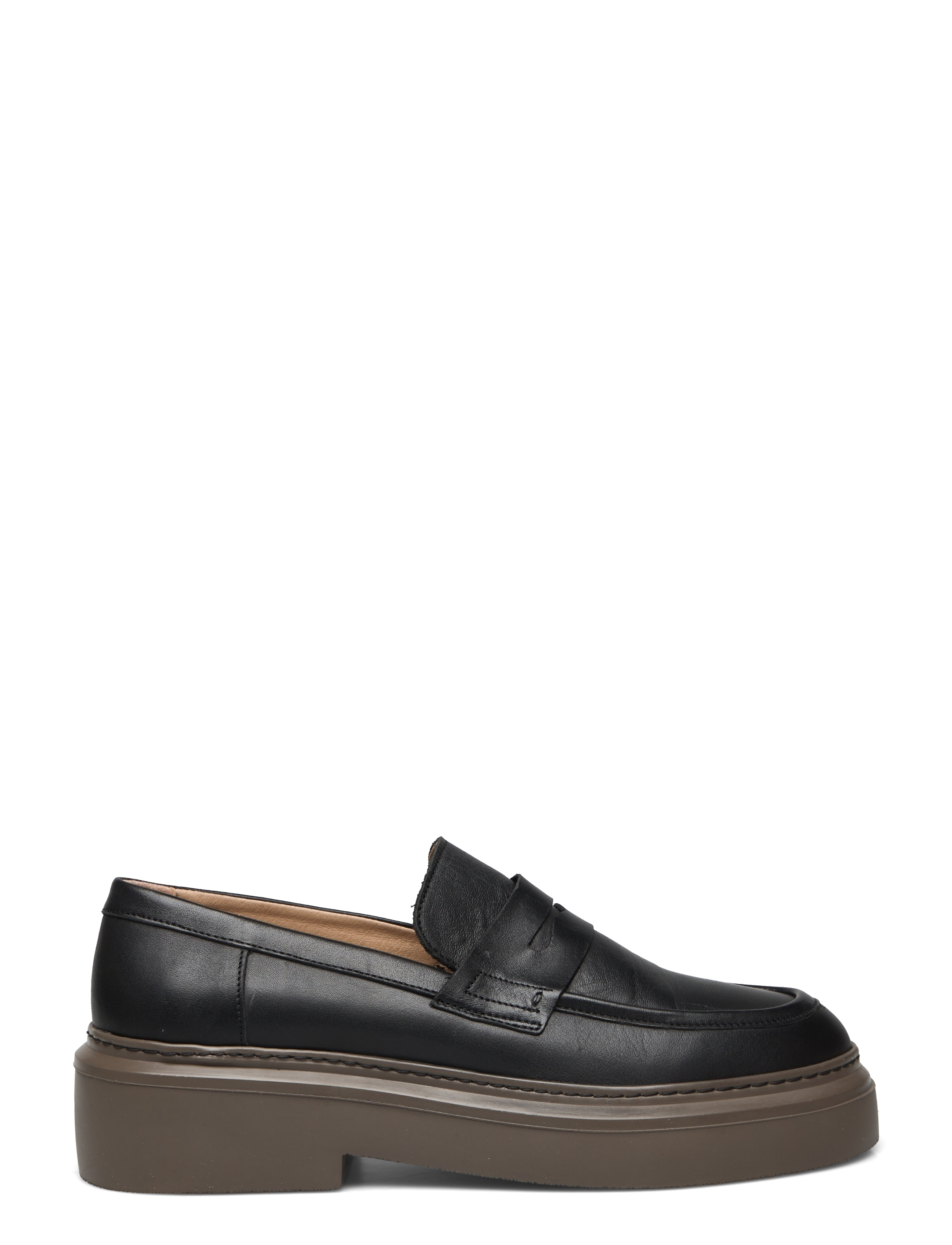 Garment Project - June Loafer - Black Leather / Brown Sole - black - 1