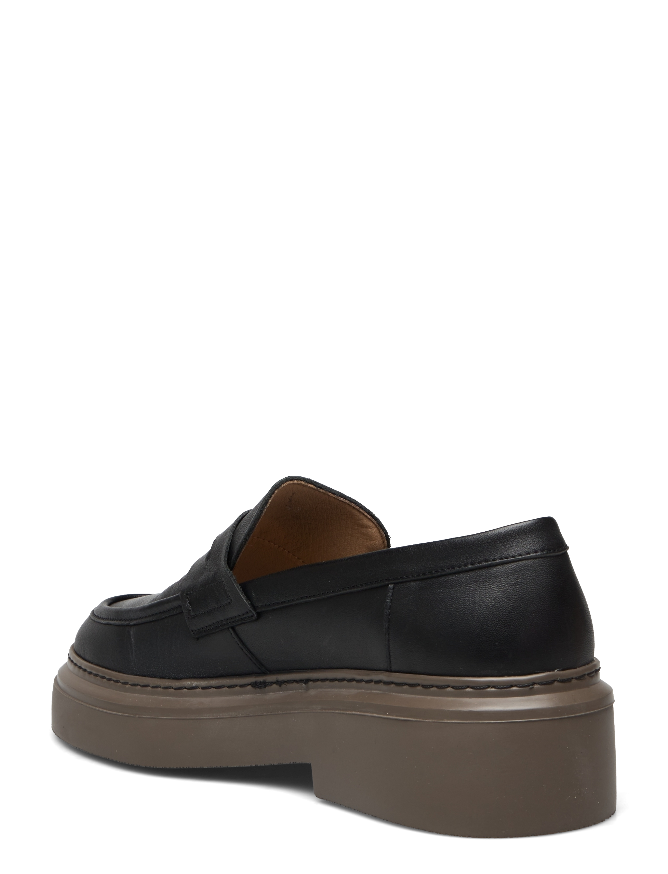 Garment Project - June Loafer - Black Leather / Brown Sole - black - 2