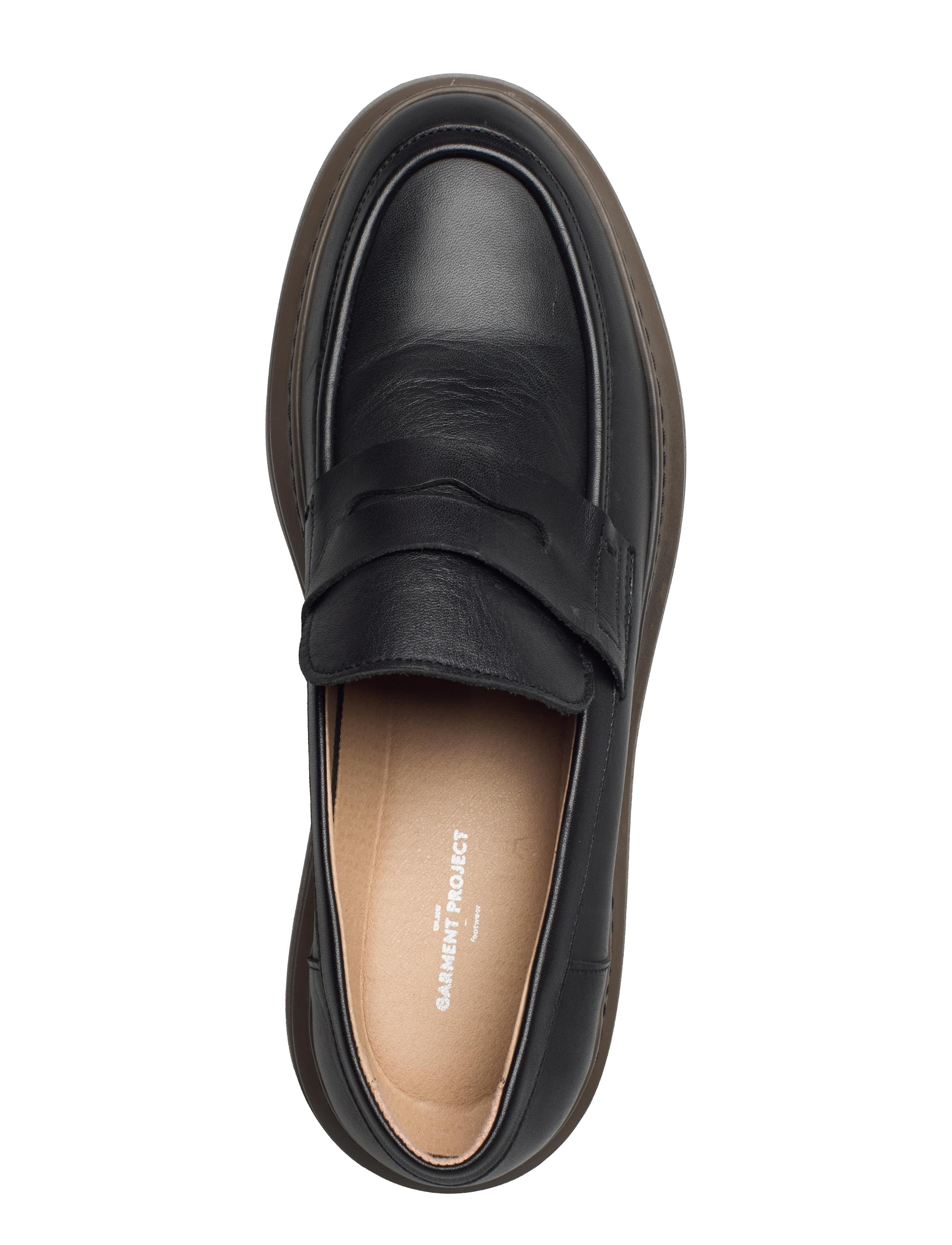 Garment Project - June Loafer - Black Leather / Brown Sole - black - 3