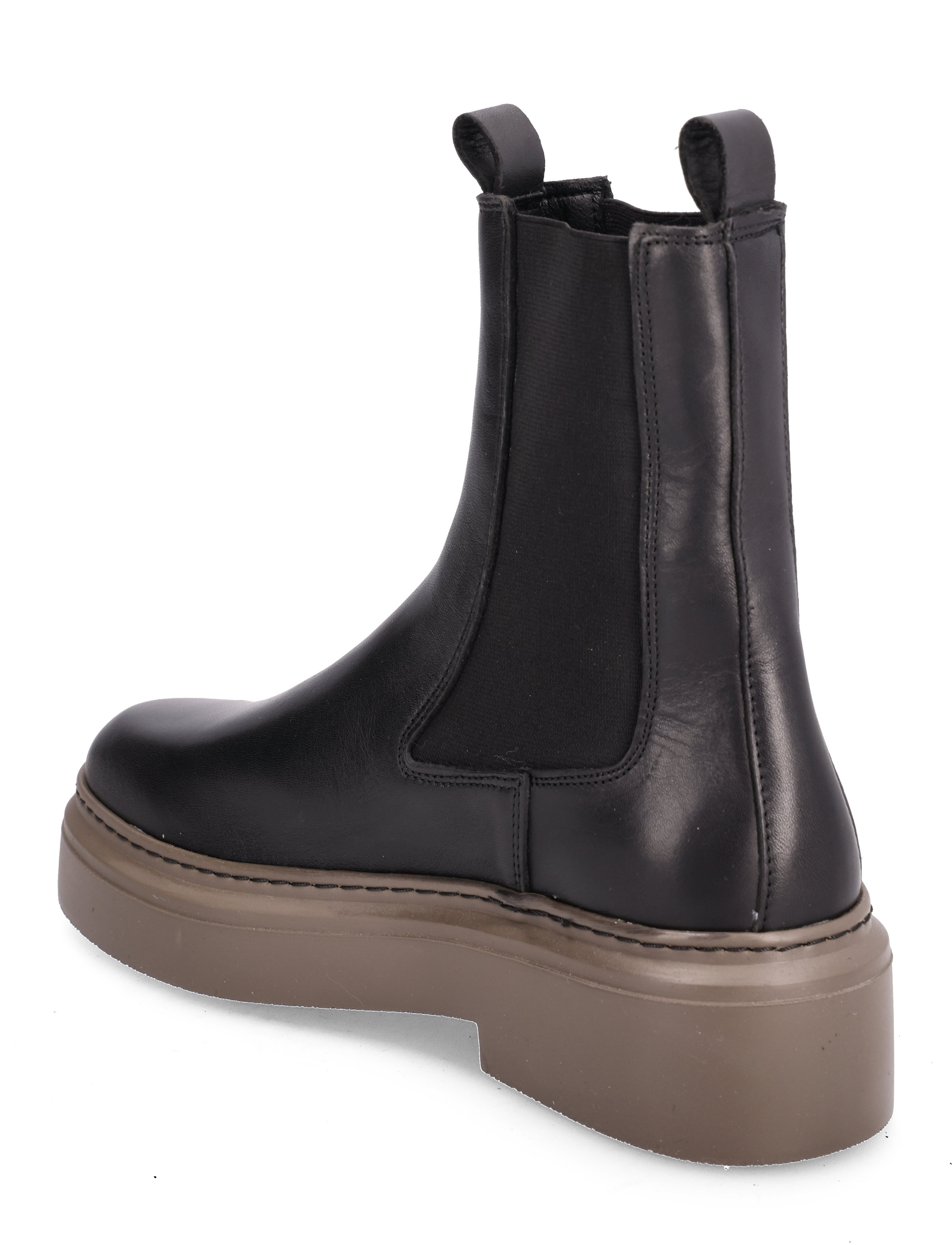 Garment Project - June Chelsea - Black Leather / Brown Sole - black - 2
