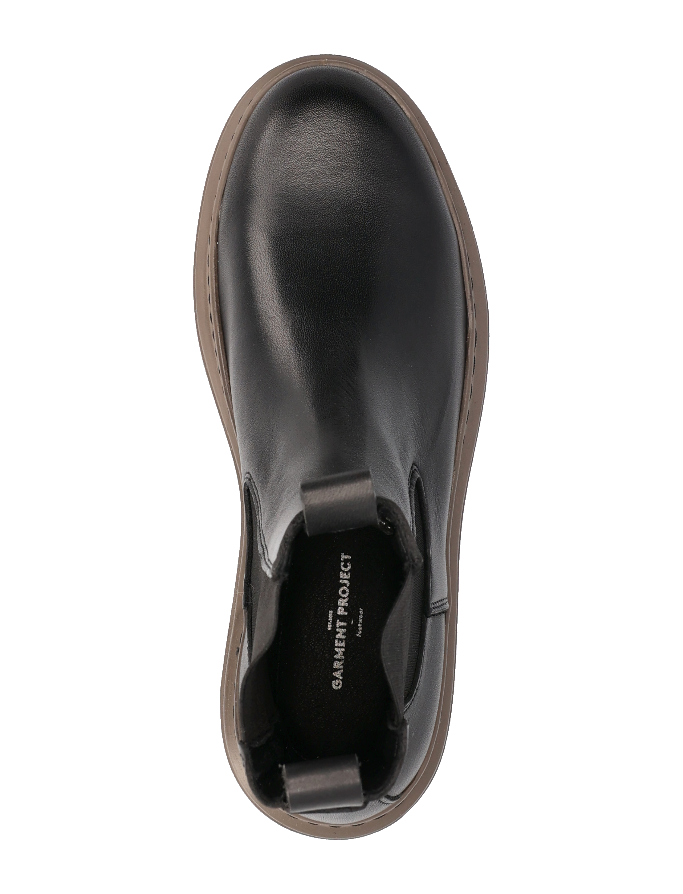 Garment Project - June Chelsea - Black Leather / Brown Sole - black - 3