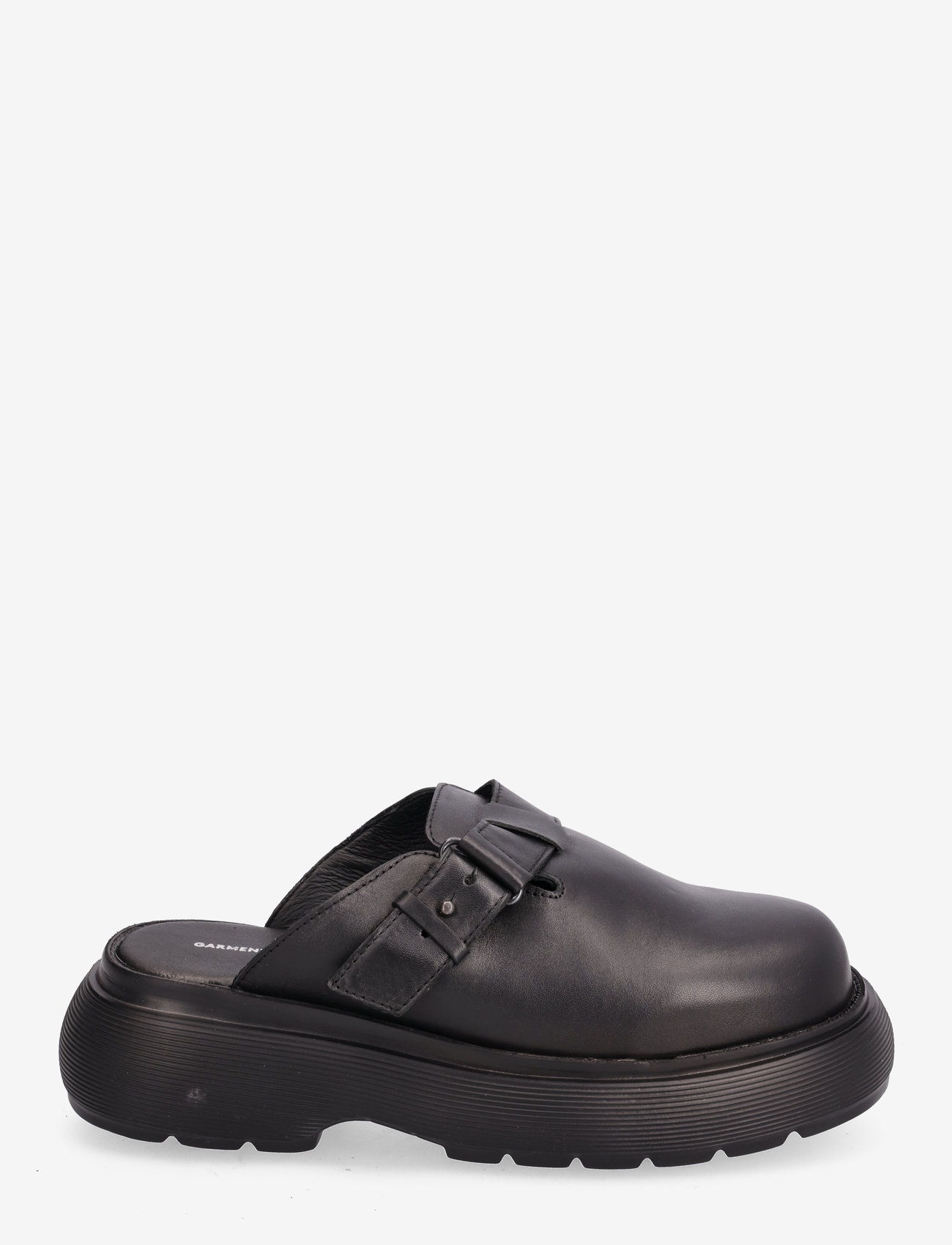 Garment Project - Cloud Clog - Black Leather - plakanās mules tipa kurpes - black - 1