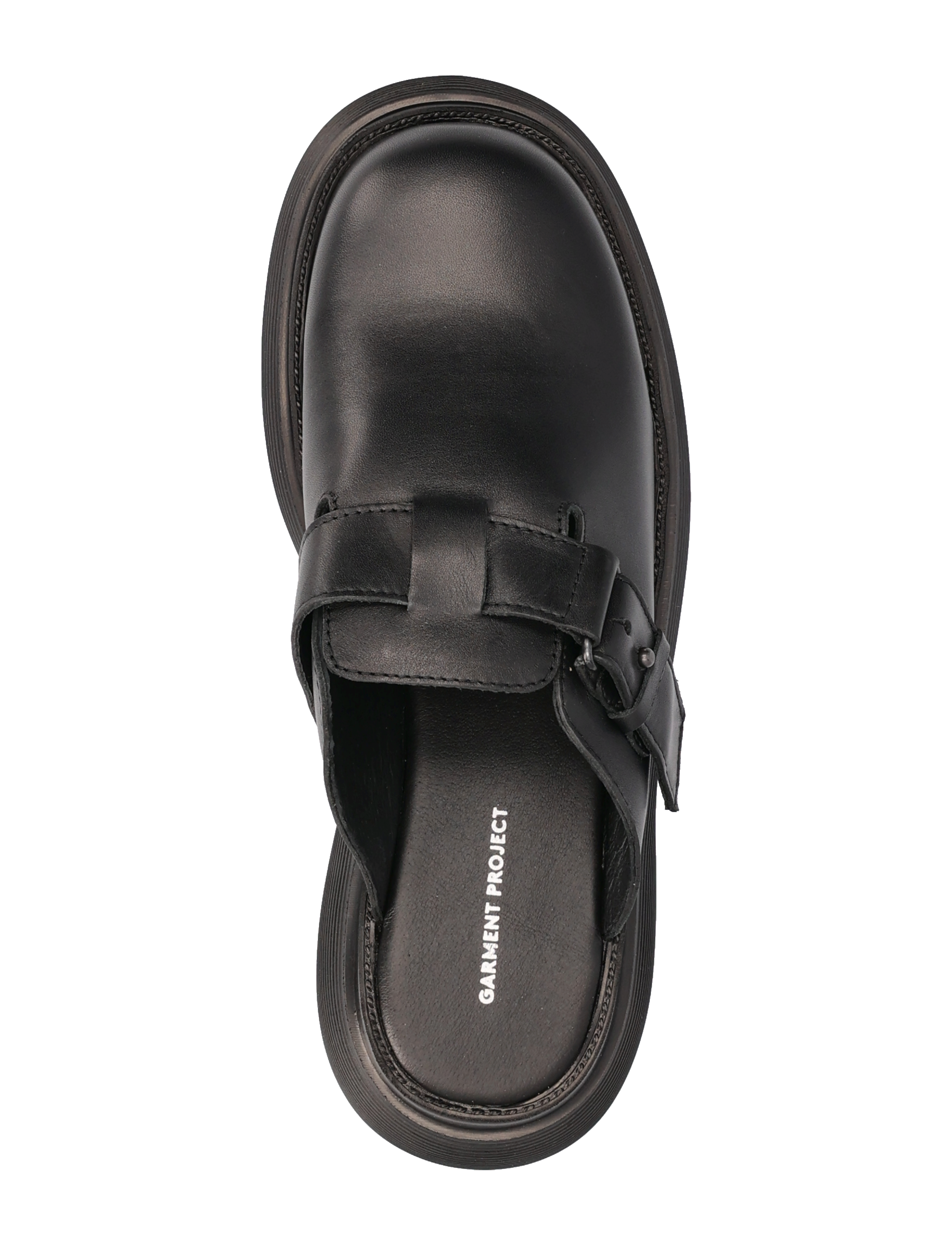 Garment Project - Cloud Clog - Black Leather - black - 3