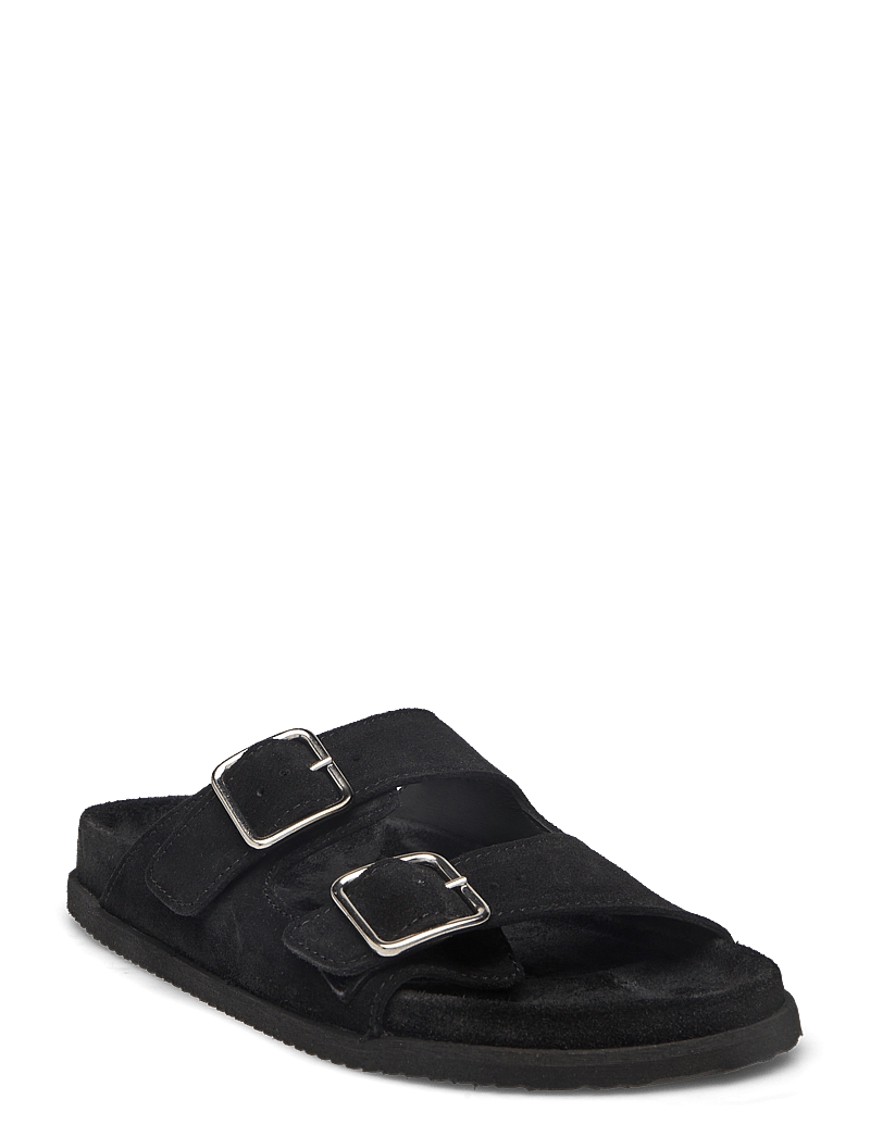 Garment Project - Blake Sandal - Black Suede - kontsata sandaalid - 999 black - 0