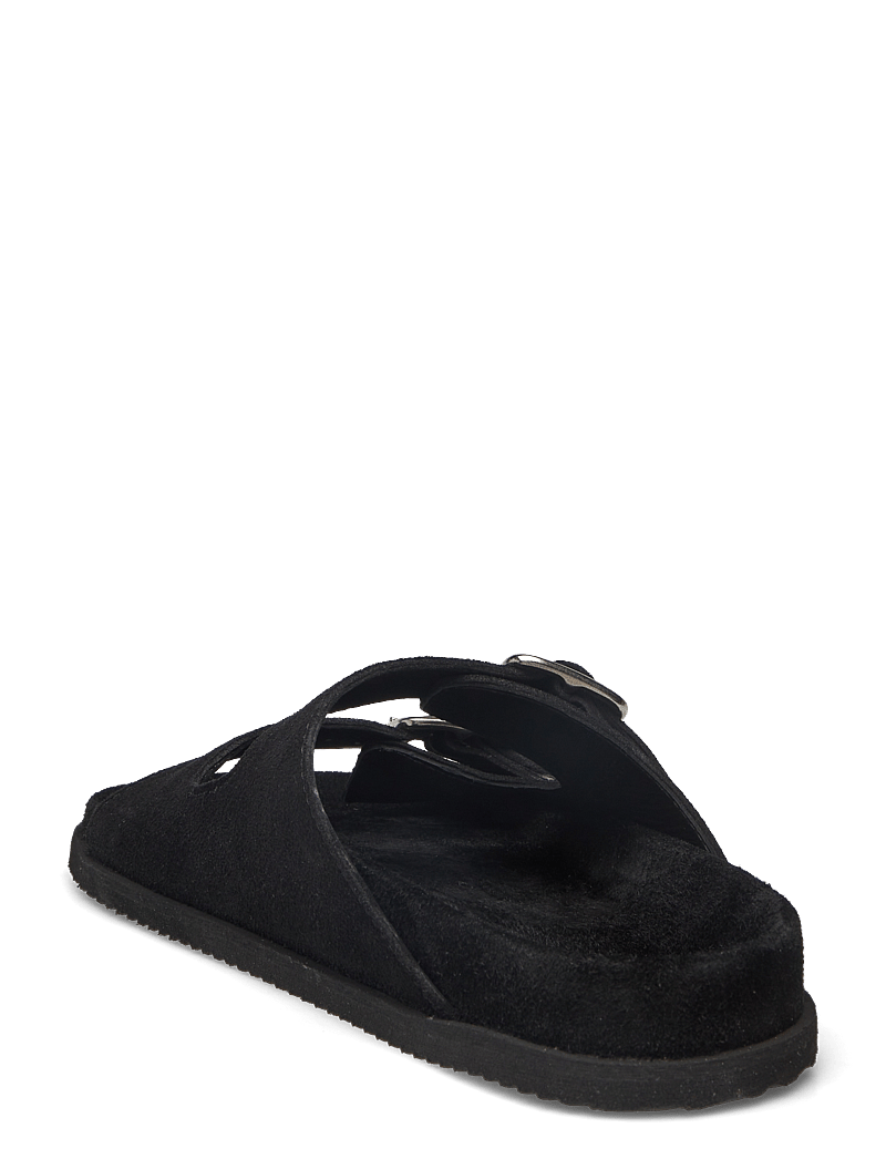 Garment Project - Blake Sandal - Black Suede - kontsata sandaalid - 999 black - 2