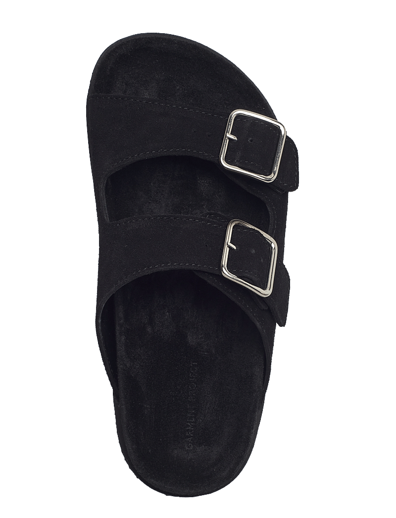 Garment Project - Blake Sandal - Black Suede - kontsata sandaalid - 999 black - 3