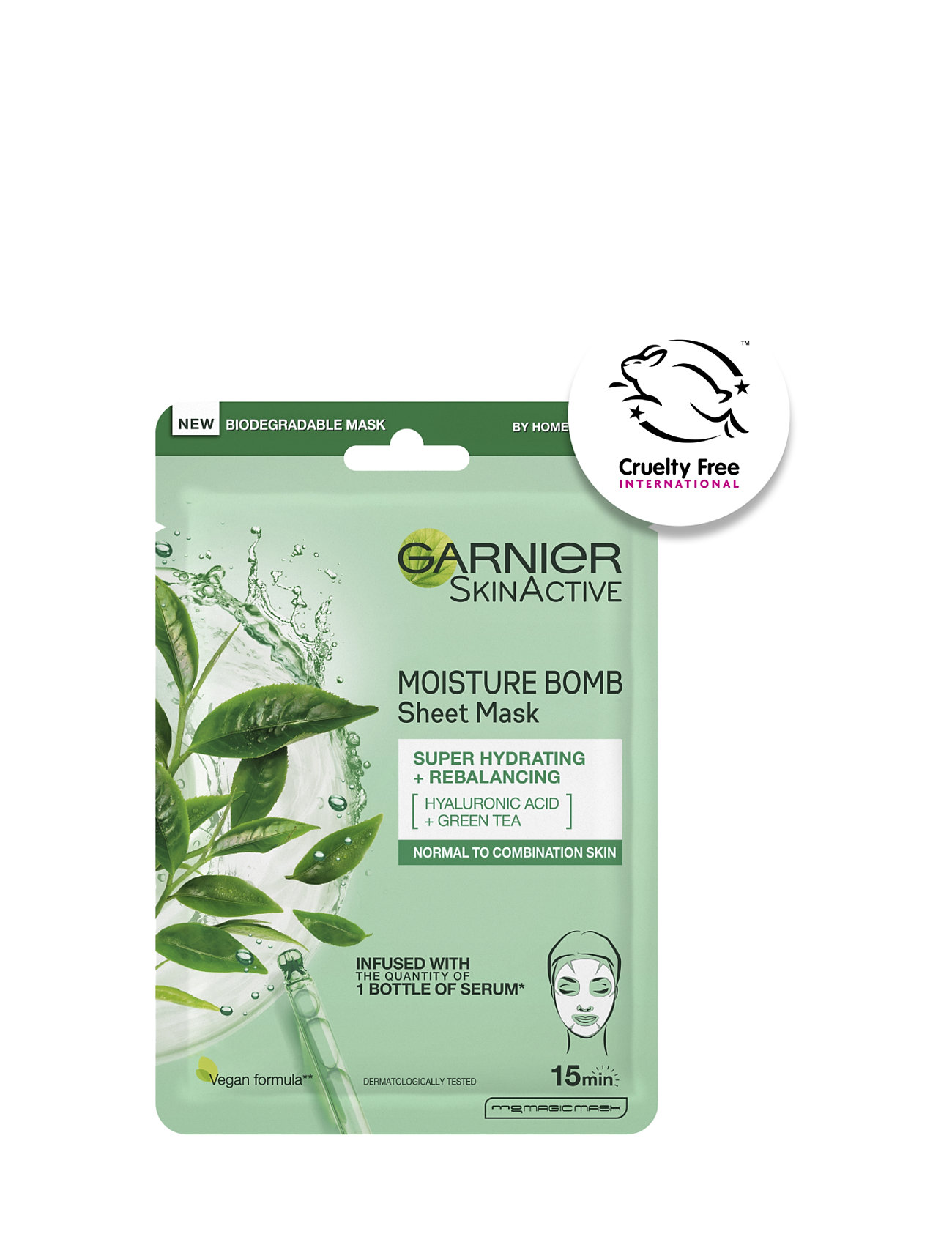 Garnier Garnier Skinactive Moisture Bomb Super Hydrating & Rebalancing Sheet Mask 28 G - Nude - 28 gr