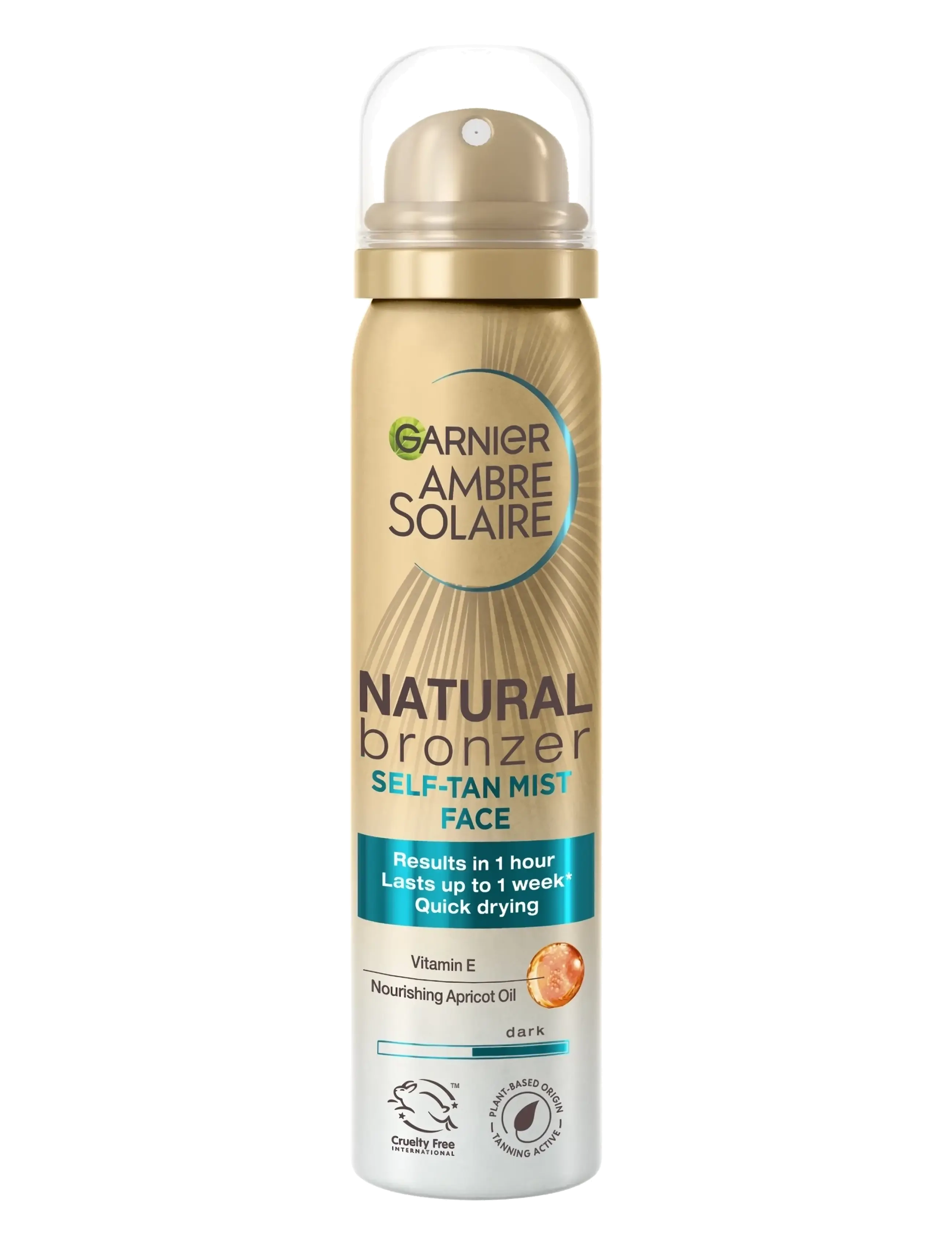 Garnier Garnier Ambre Solaire Natural Bronzer Self-Tan Mist Face for normal skin Dark 75 ml - Päikesetooted - DARK / clear