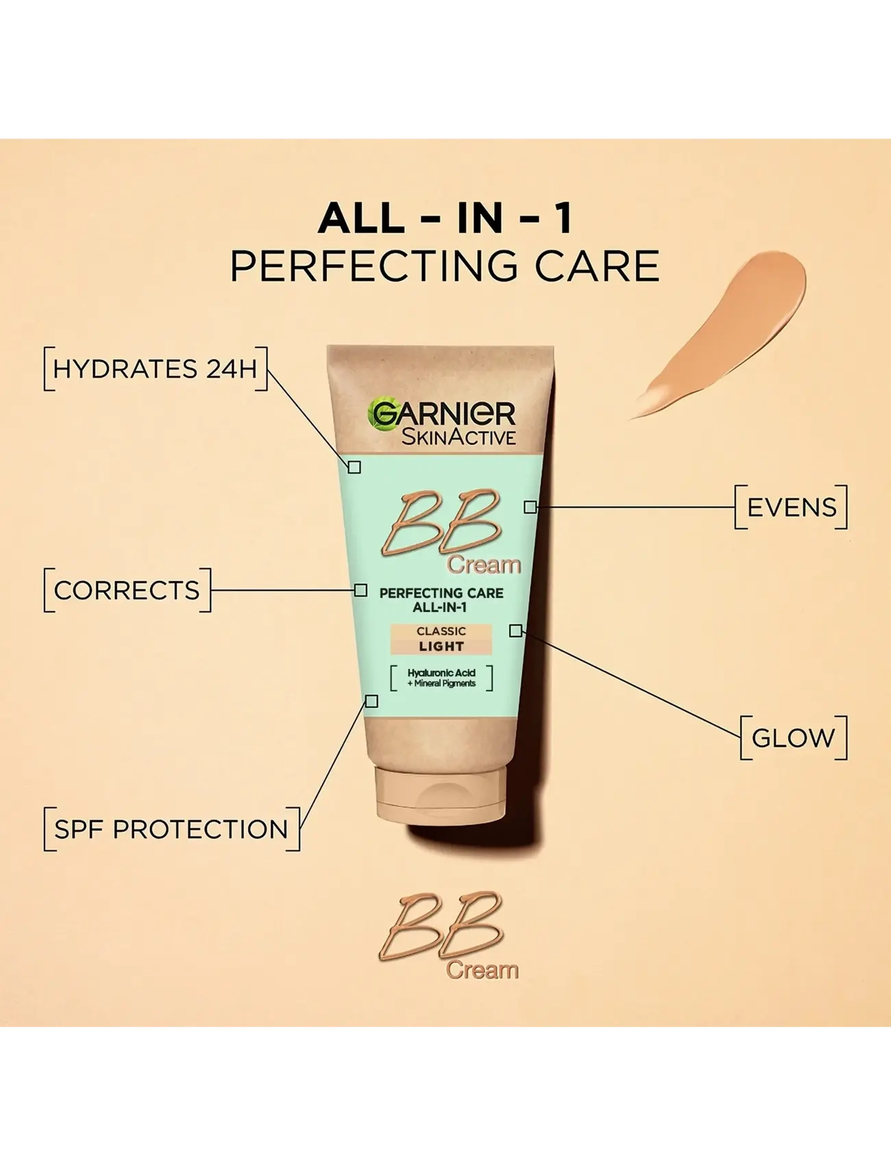 Garnier - Garnier SkinActive BB Cream Classic for normal skin Light 50 ml - smink - light - 4
