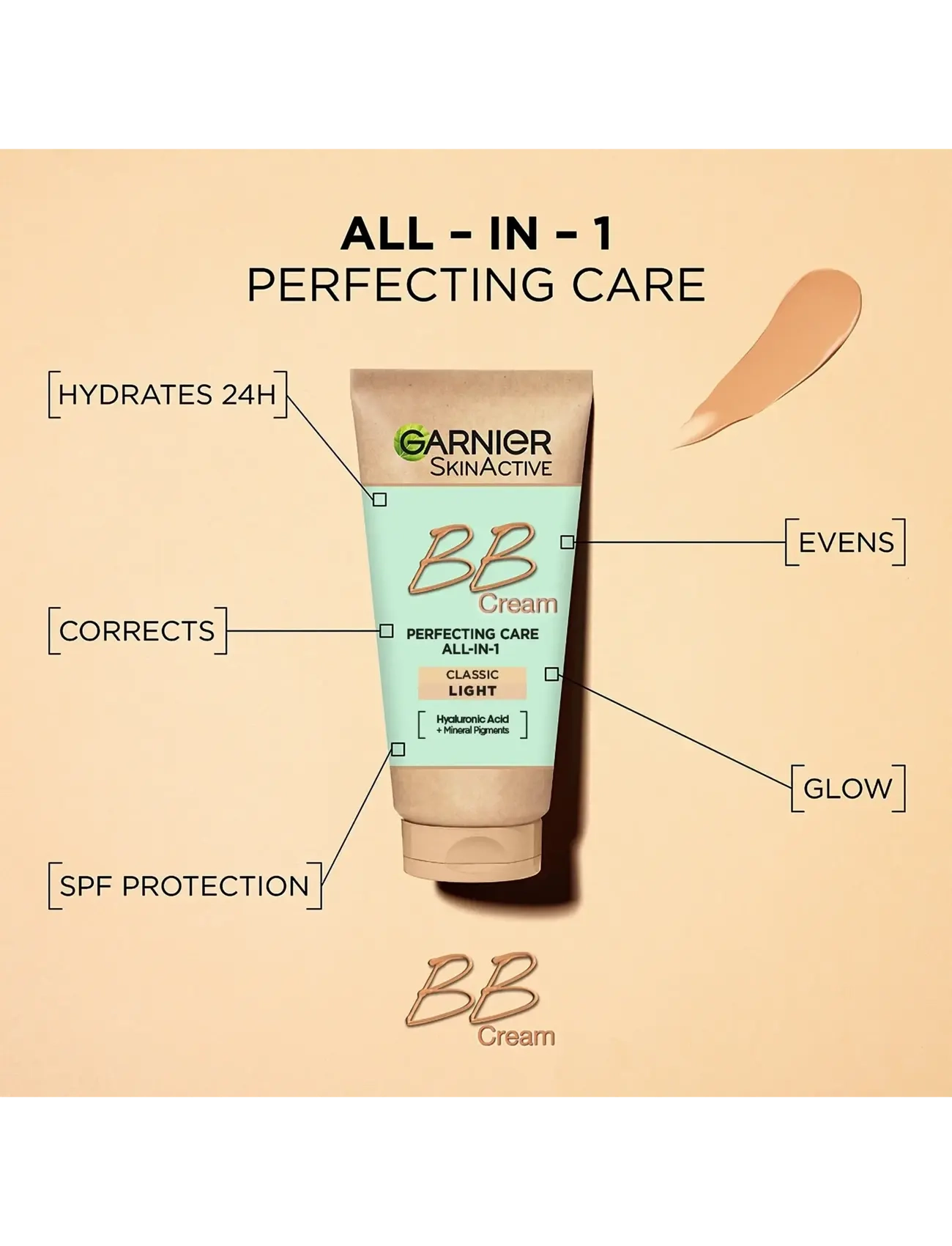 Garnier - Garnier SkinActive BB Cream Classic for normal skin Medium 50 ml - smink - medium - 4