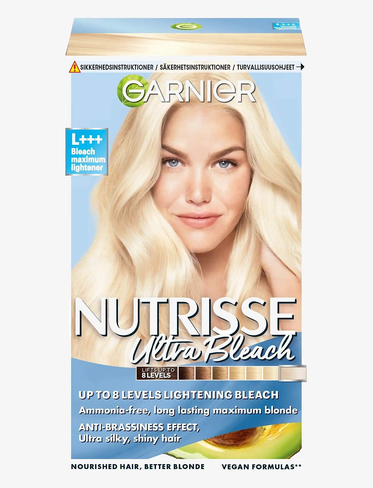 Garnier - Garnier Nutrisse Ultra Bleach  L+++ Bleach Maximum Lightener - permanent hårfärg - clear - 0