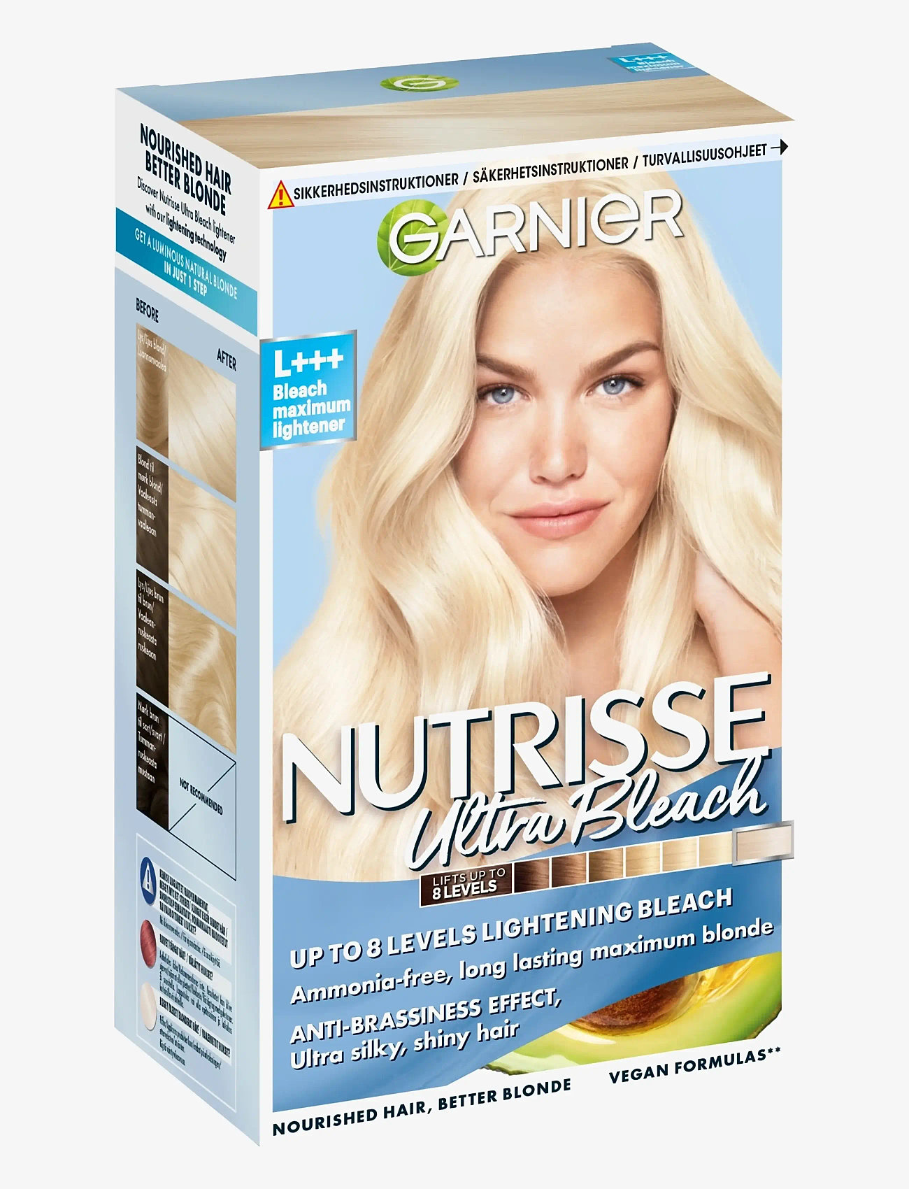 Garnier - Garnier Nutrisse Ultra Bleach  L+++ Bleach Maximum Lightener - permanent hårfärg - clear - 1