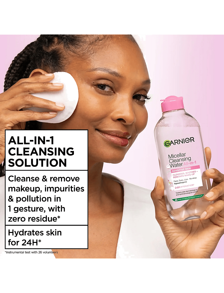 Garnier - Garnier Micellar Cleansing Water All-in-1 for Normal & Sensitive skin 400 ml - micellärvatten - no colour - 1