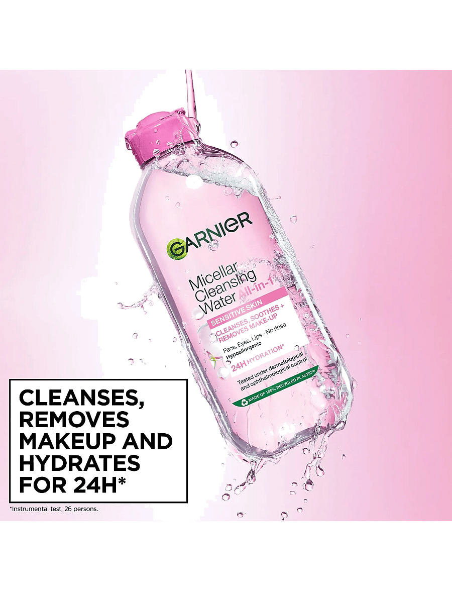 Garnier - Garnier Micellar Cleansing Water All-in-1 for Normal & Sensitive skin 400 ml - micellärvatten - no colour - 5